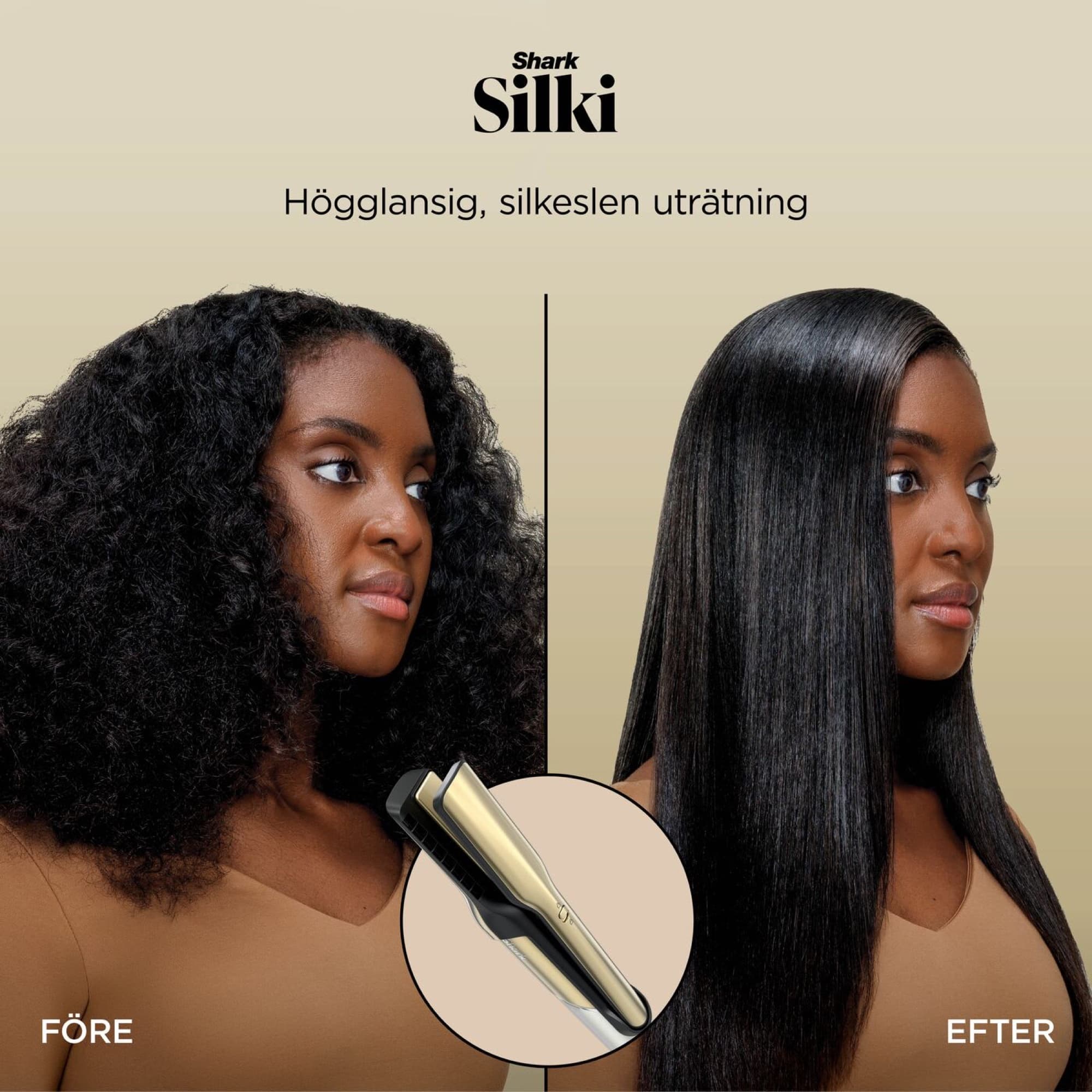 Silki ger en slät, rak finish