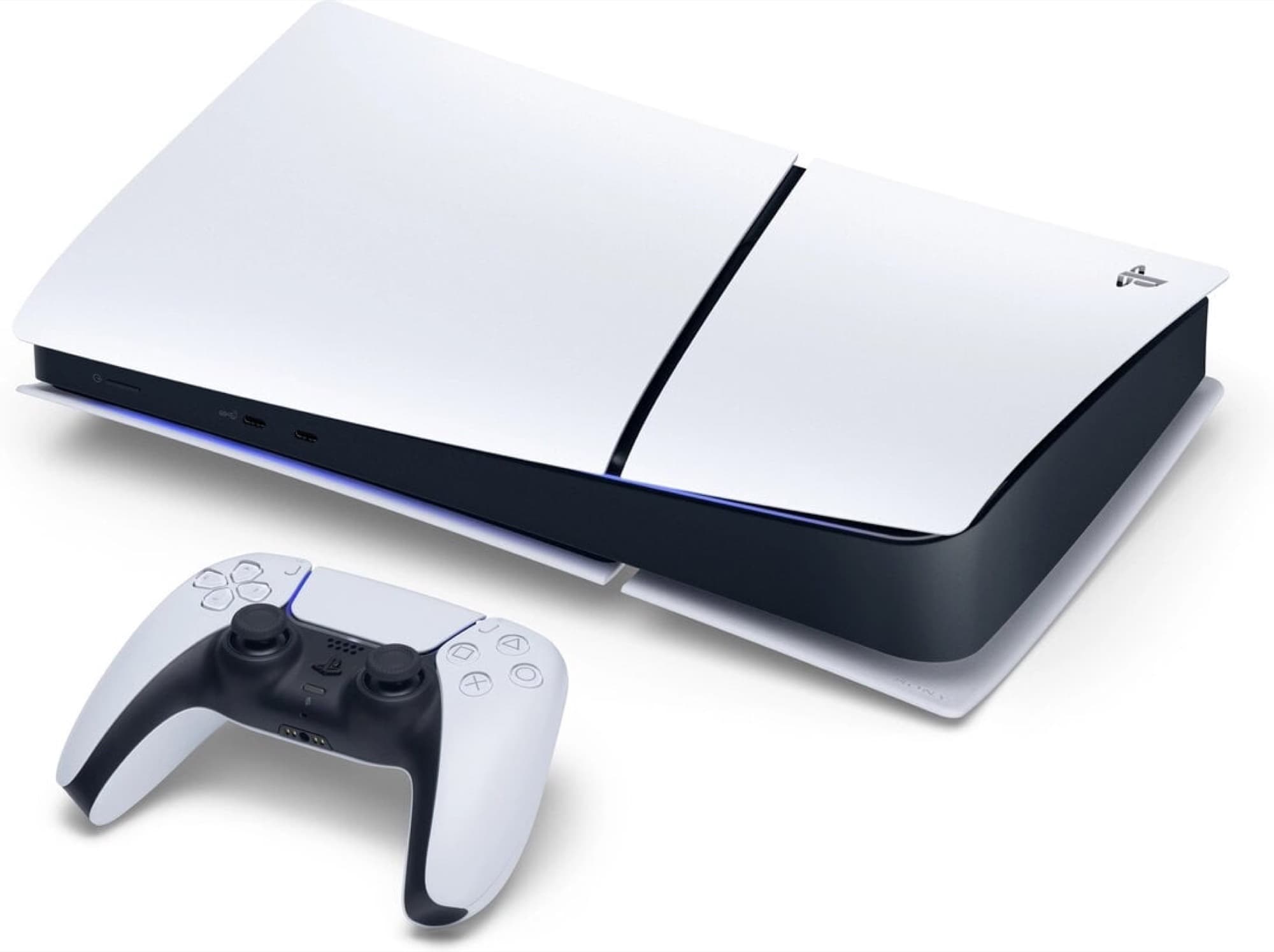 PS5 Slim Digital Edition liggande