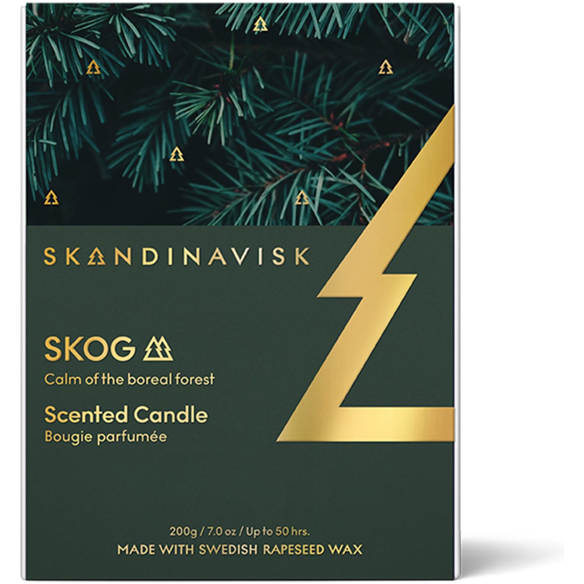 Skandinavisk SKOG doftljus guld