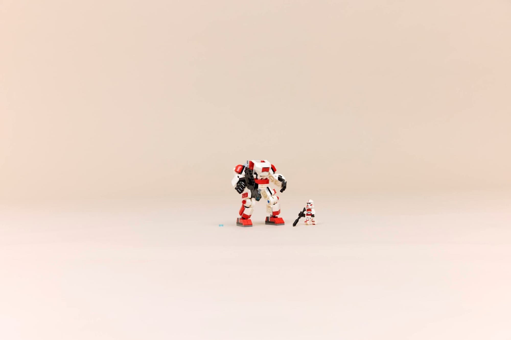 Klonchocksoldatens robot när det byggs och används
