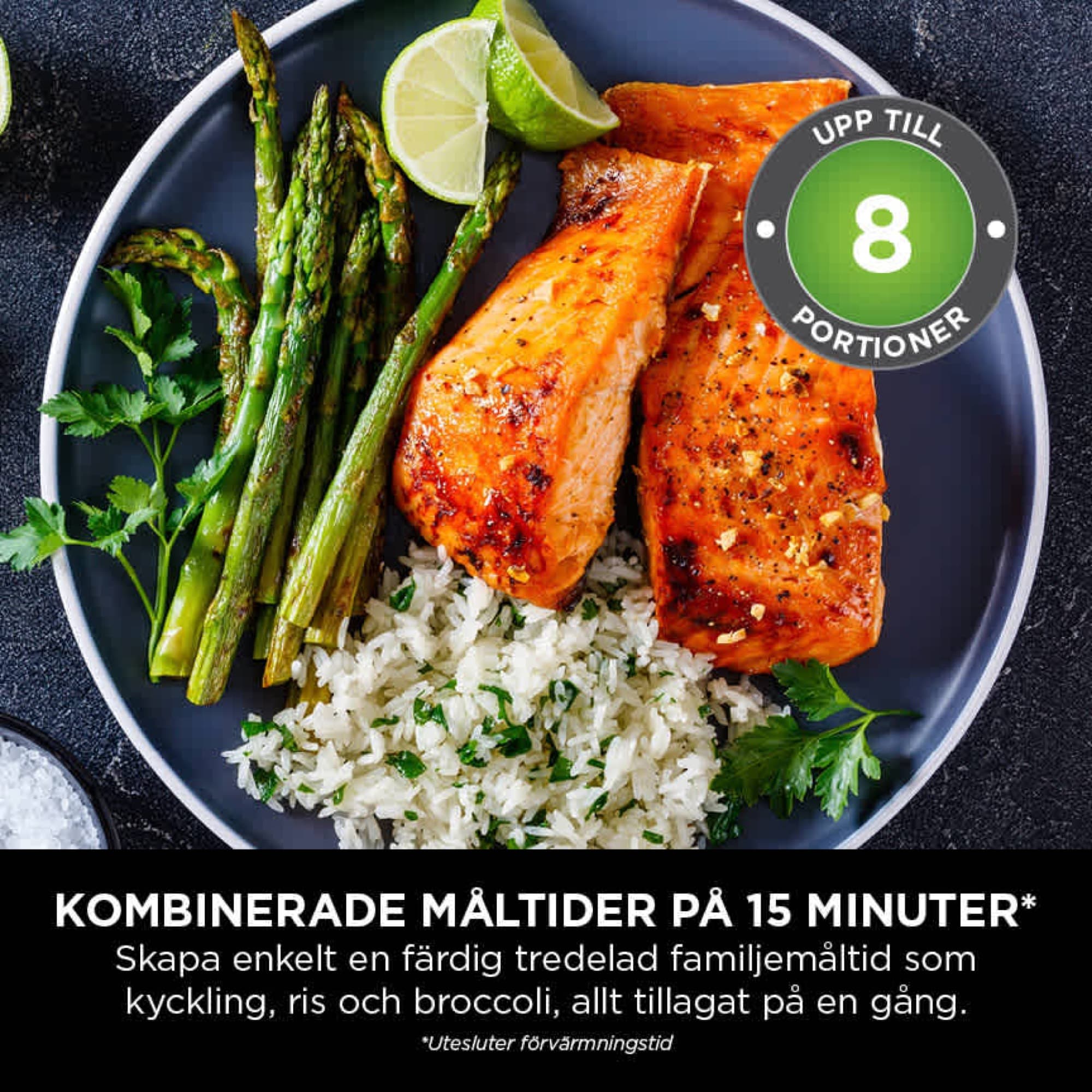 Lax, ris och sparris lagade samtidigt