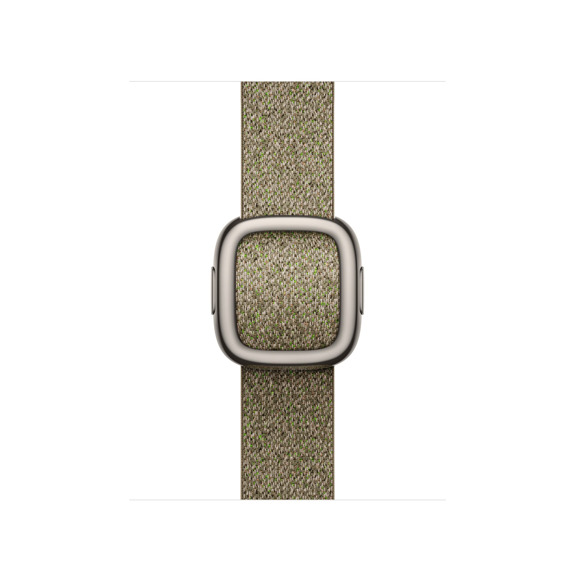 Armband med modernt spänne till Apple Watch i salvia