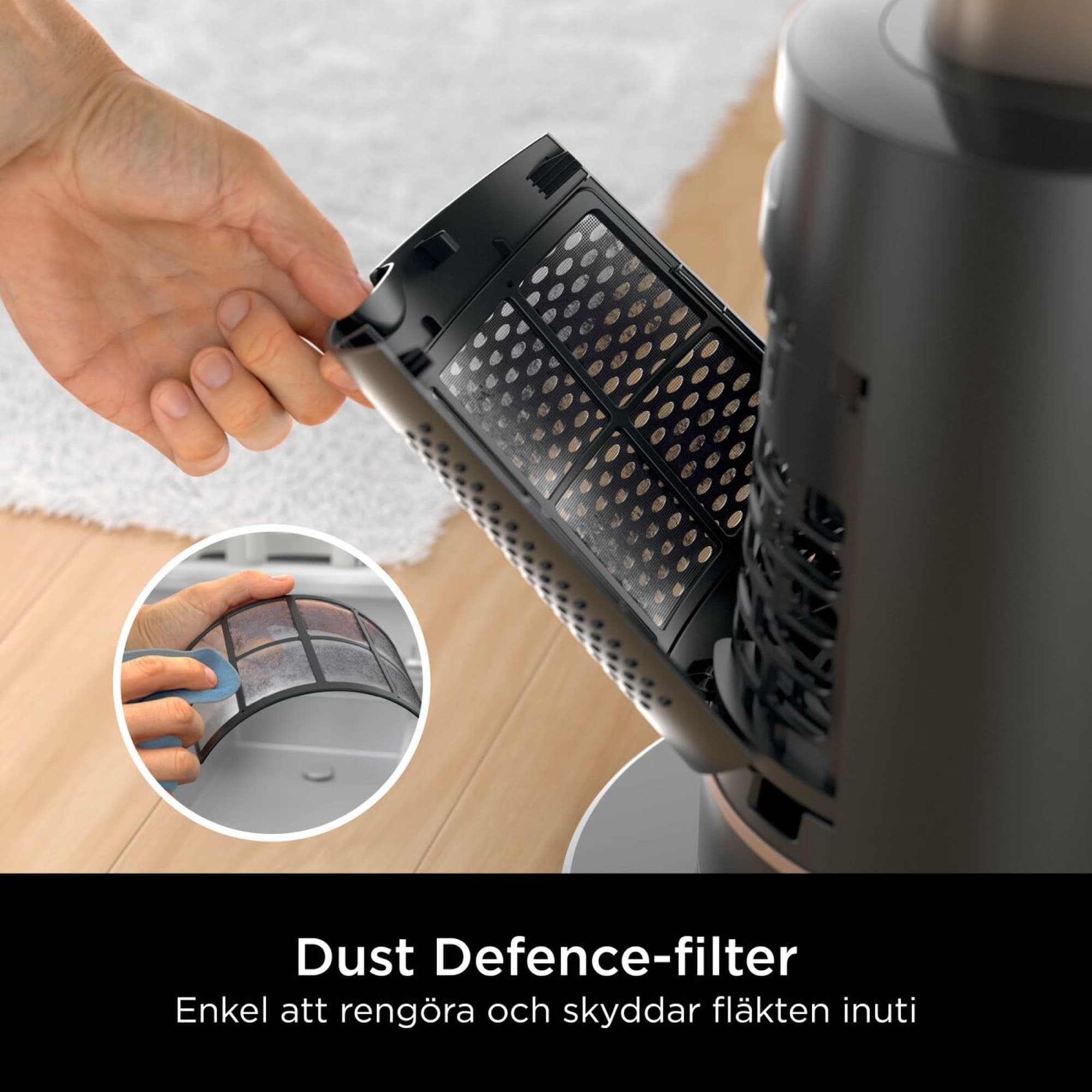 Avtagbart Dust Defence-filter