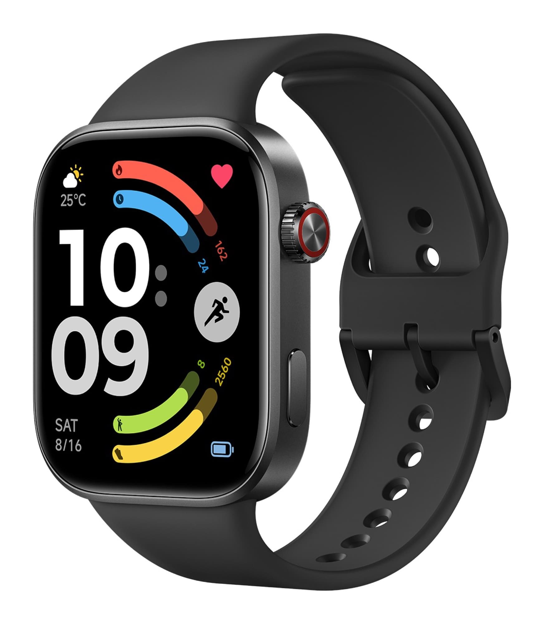 REDMI Watch 6 i Obsidian Black med svart armband