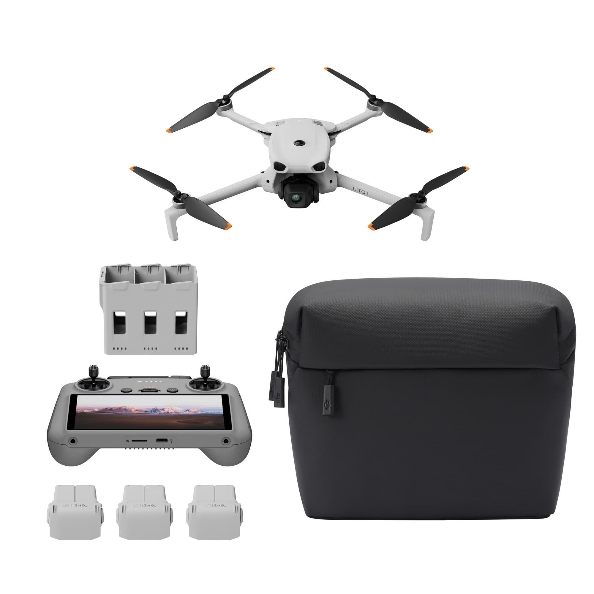 DJI Lito X1 Fly More Combo med DJI RC 2, batterier, laddningshubb och väska