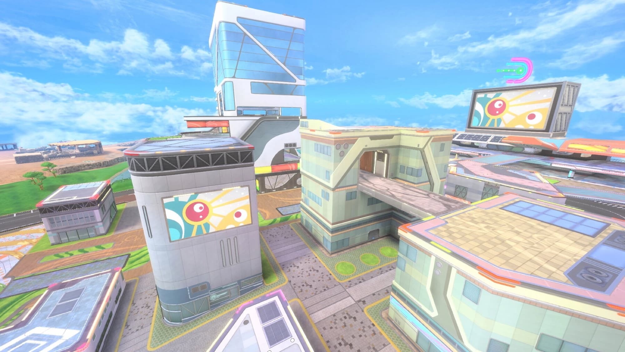 Skärmbild från Kirby Air Riders