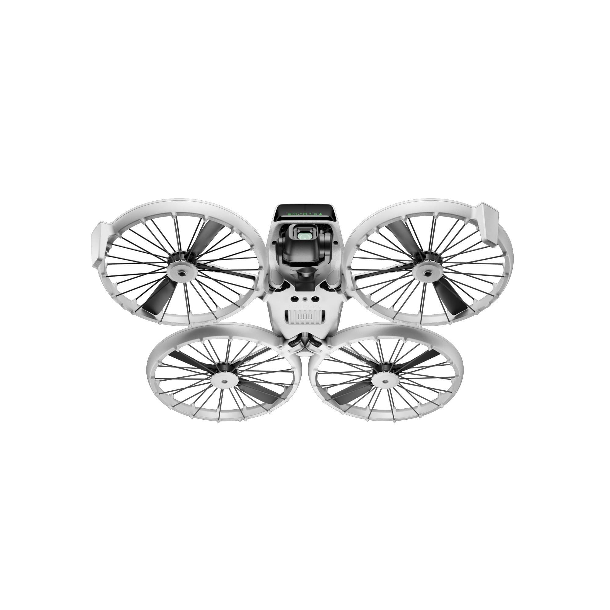 DJI Flip from above with four guarded propellers