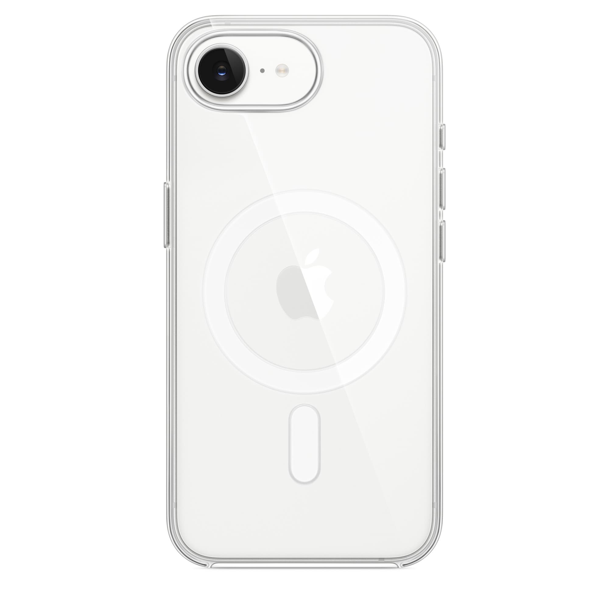 Transparent skal till iPhone 17e från en annan vinkel