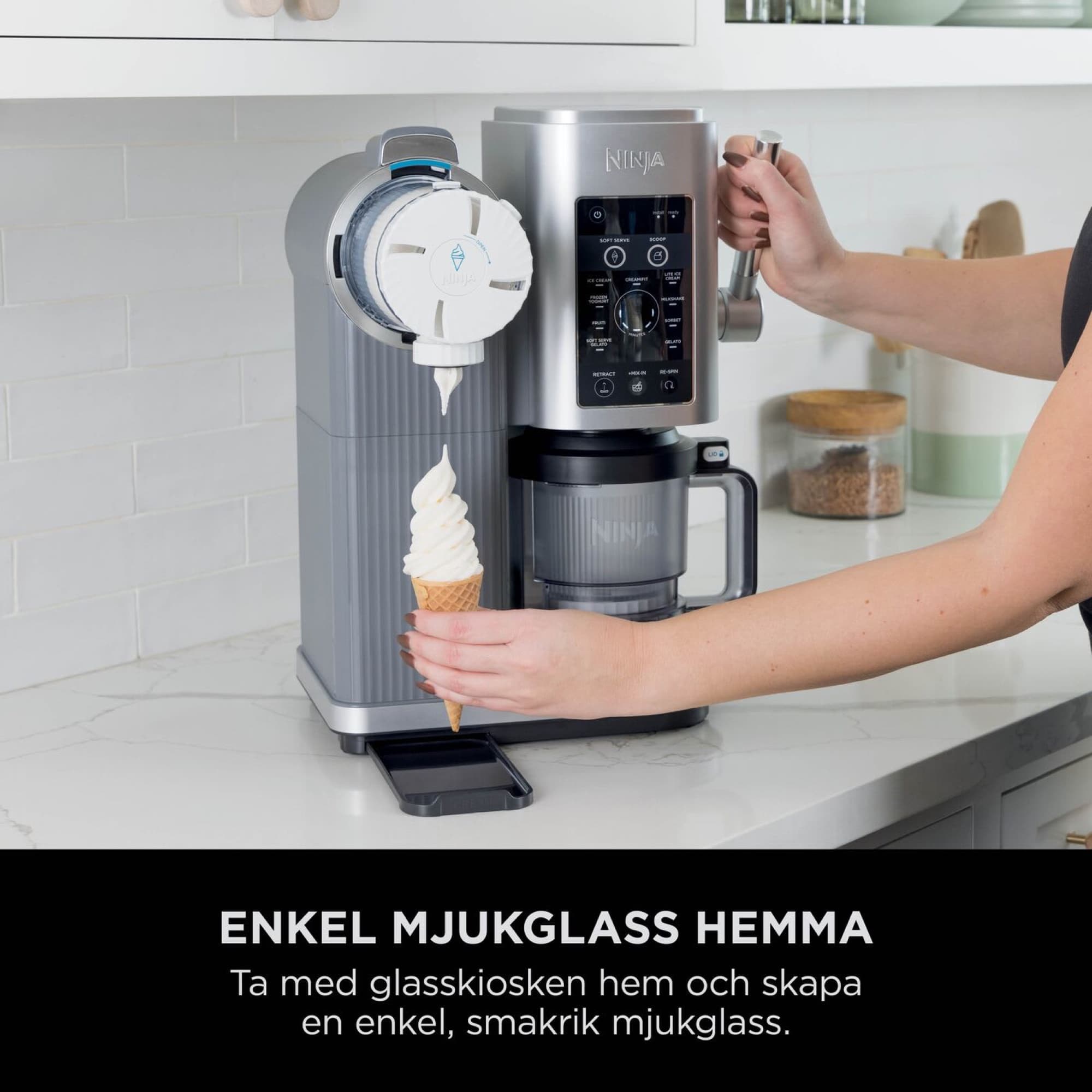 Mjukglass dras direkt ur maskinen