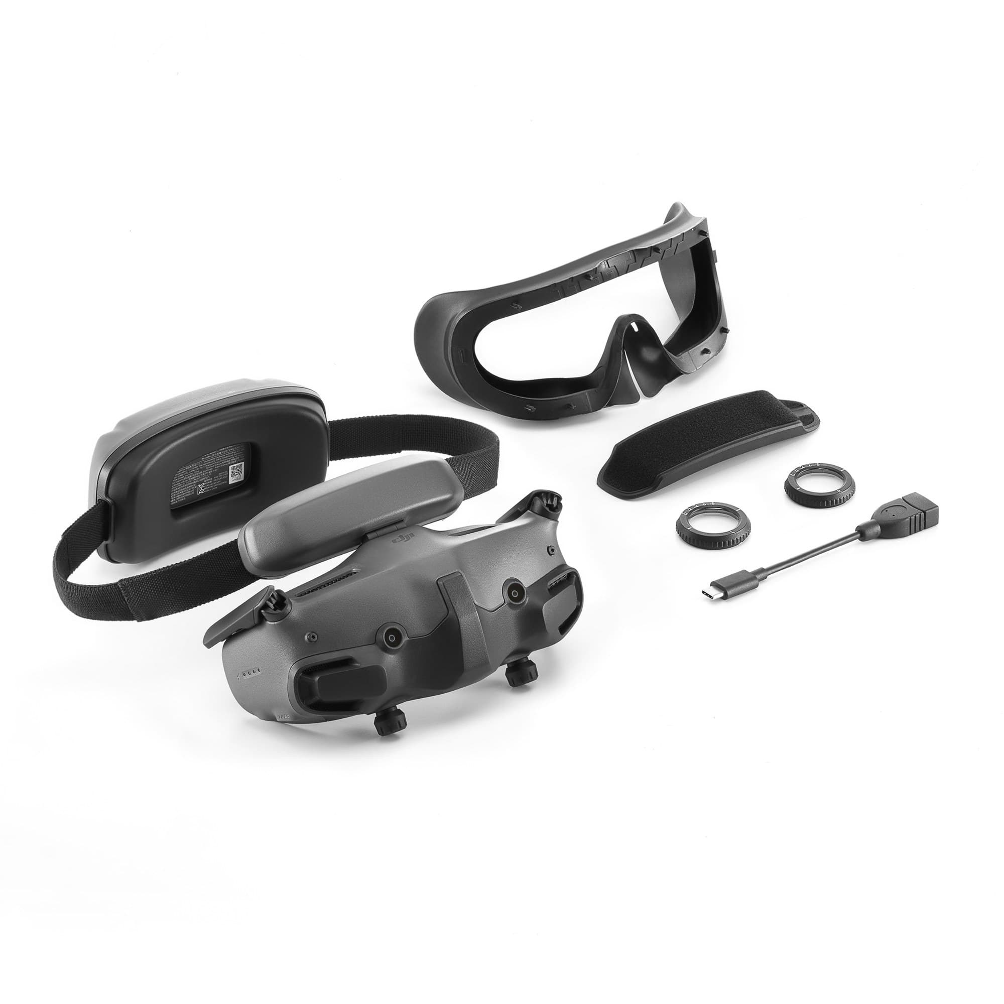 DJI Goggles 3 med vaddering, linser och kabel
