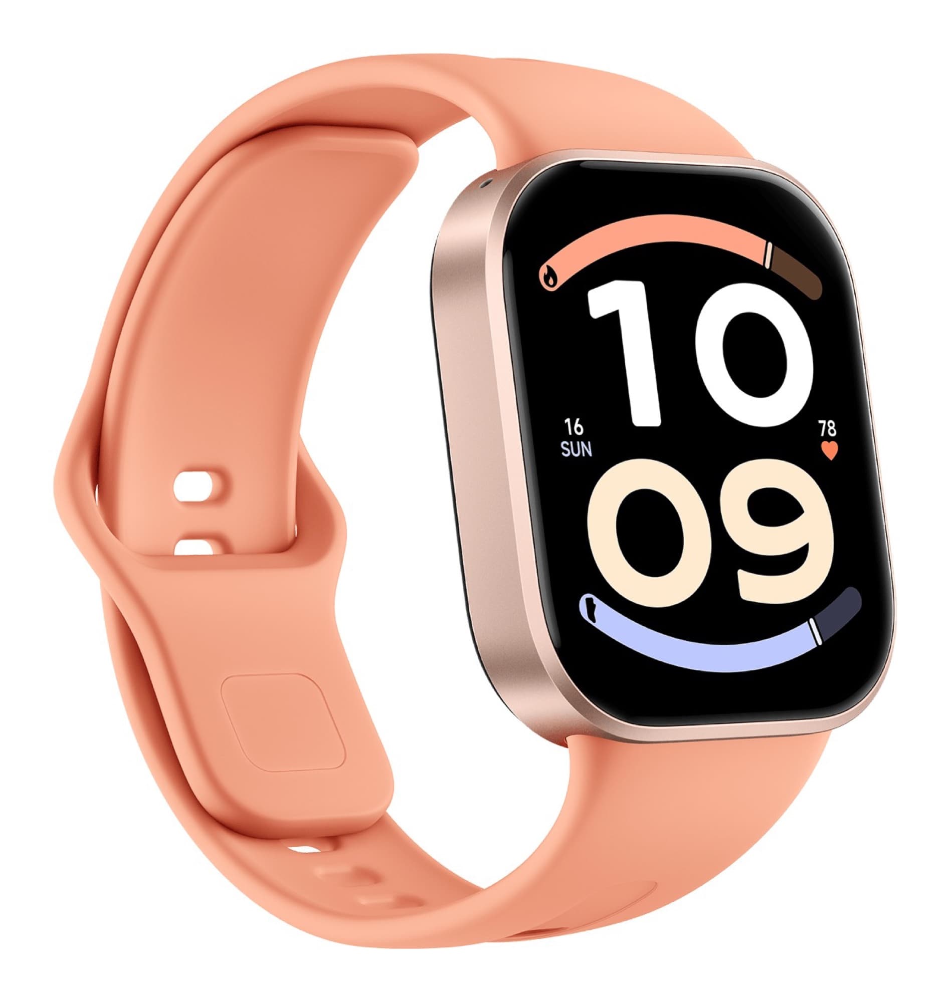 Orange REDMI Watch 6 Active with curved strap