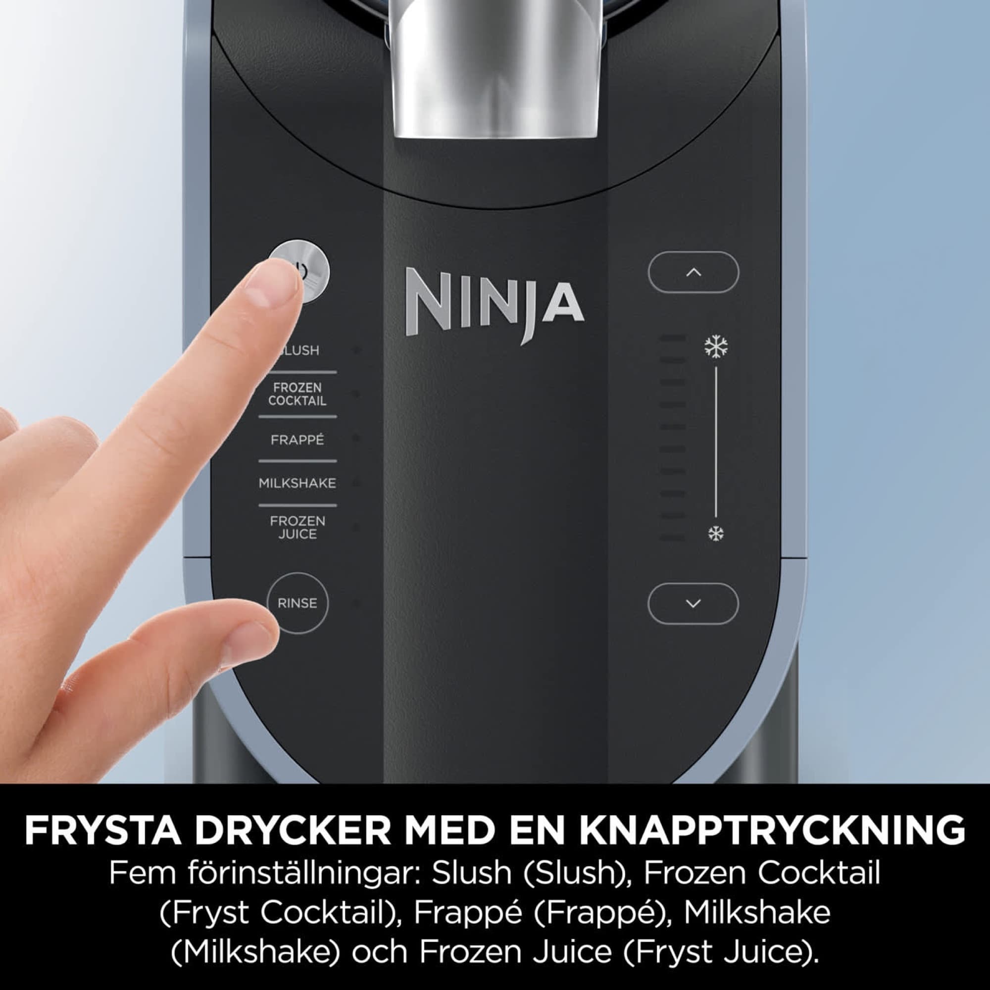Knappar för de fem programmen
