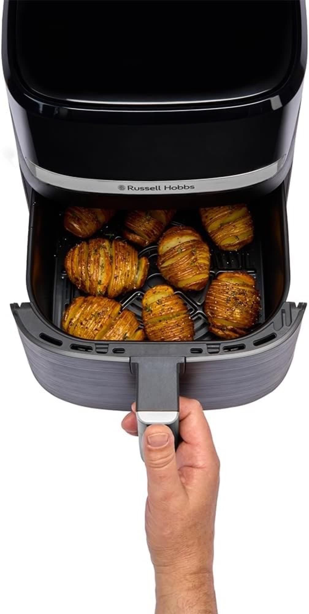 Krispig potatis i korgen