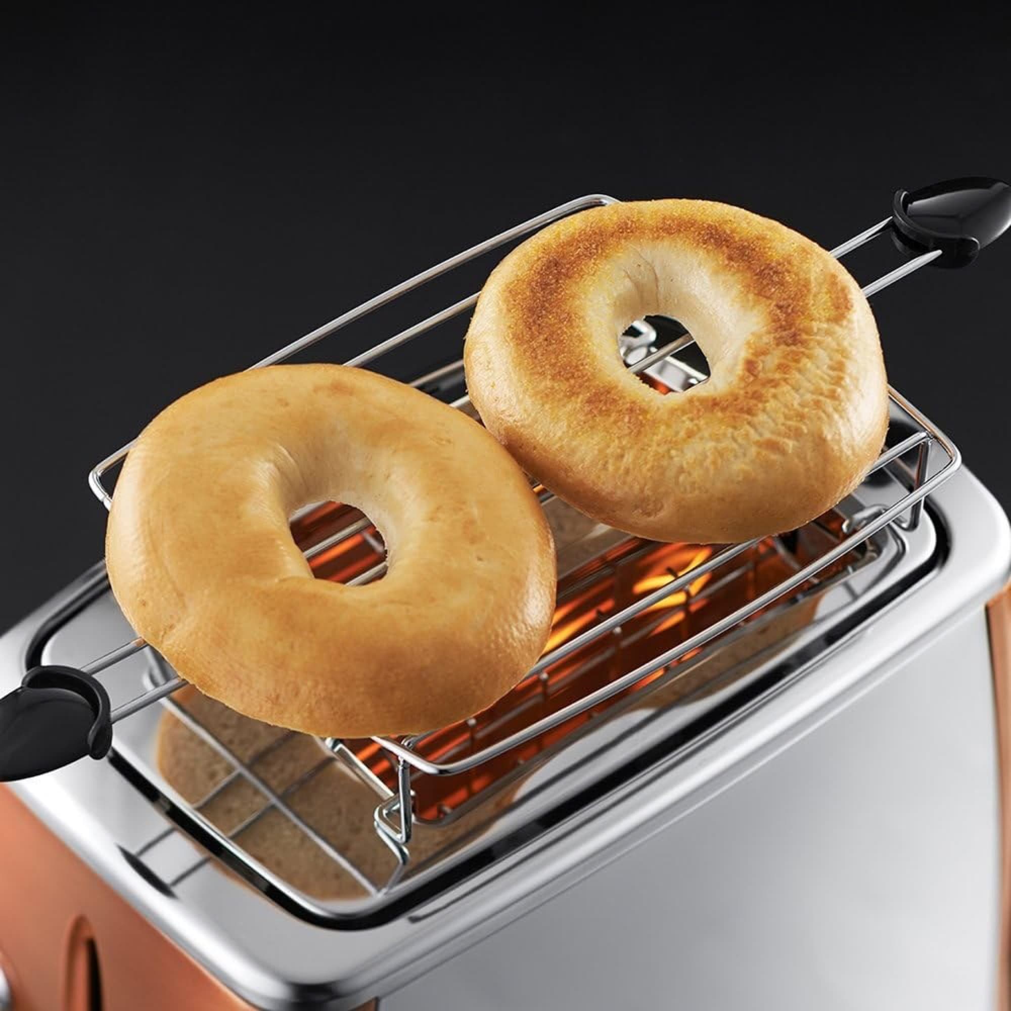 Bagels på uppvärmningsgallret