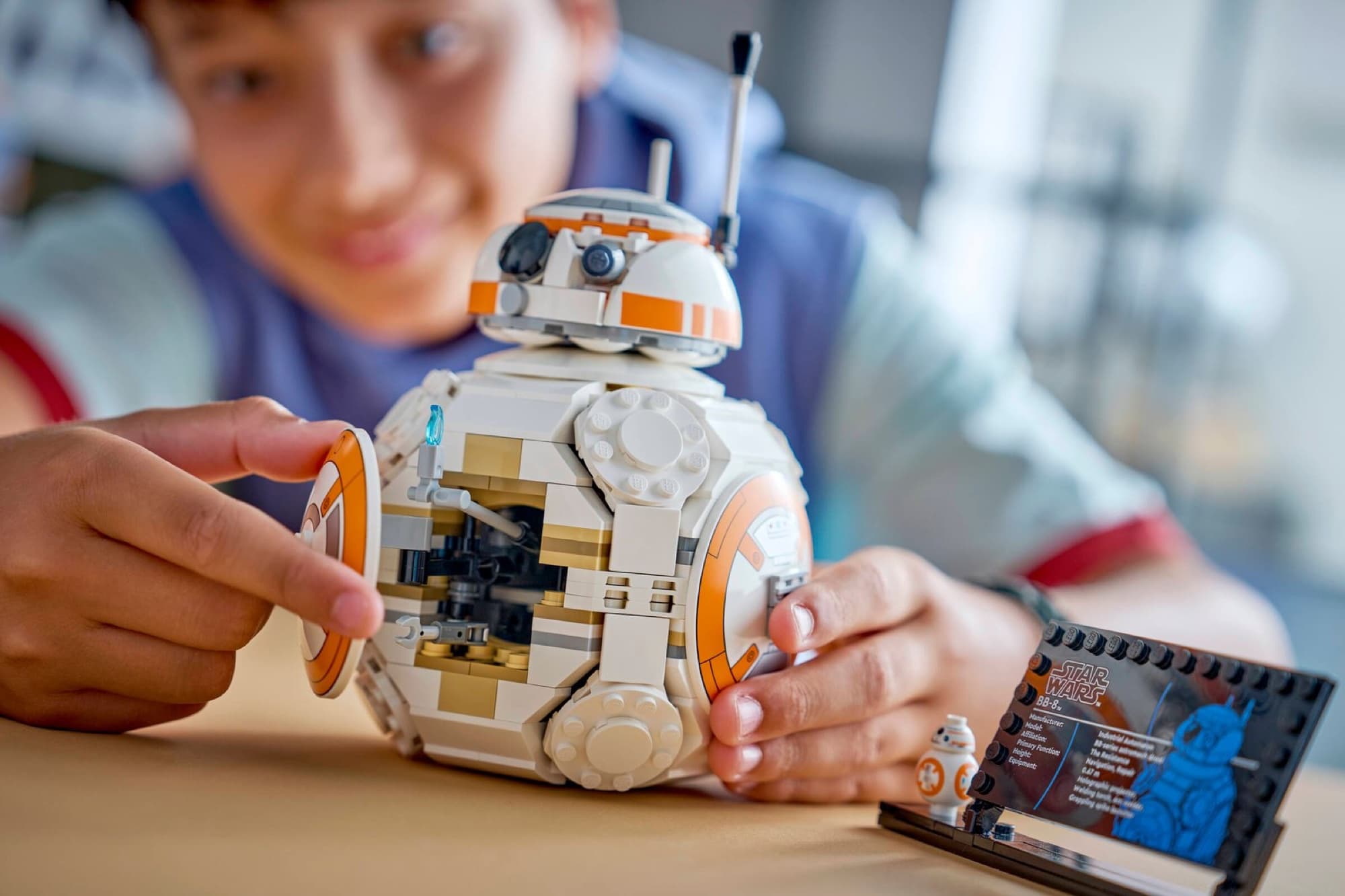 Droiden BB-8 när det byggs och används