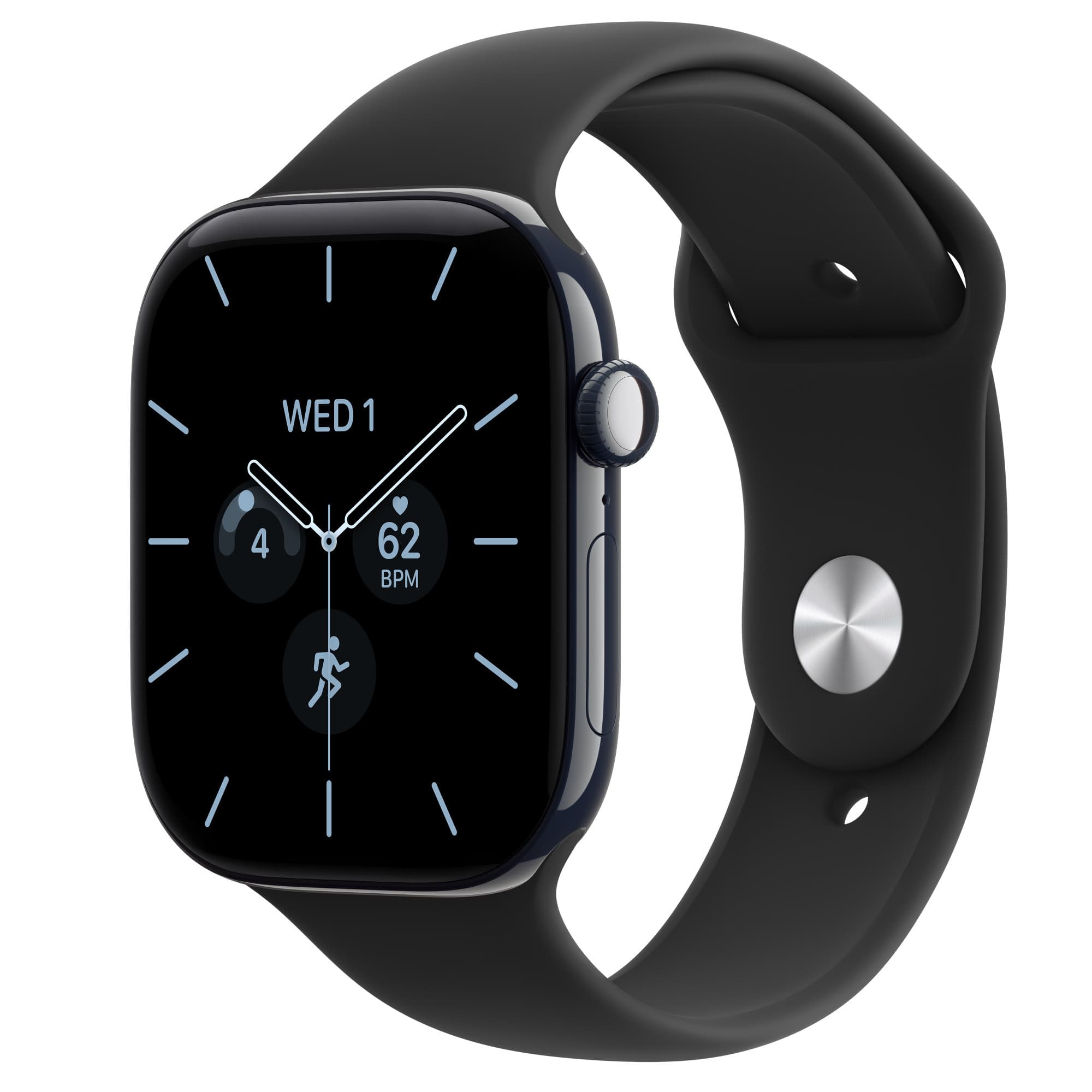 Apple Watch Series 12 i keramik i nattblått med svart sportband