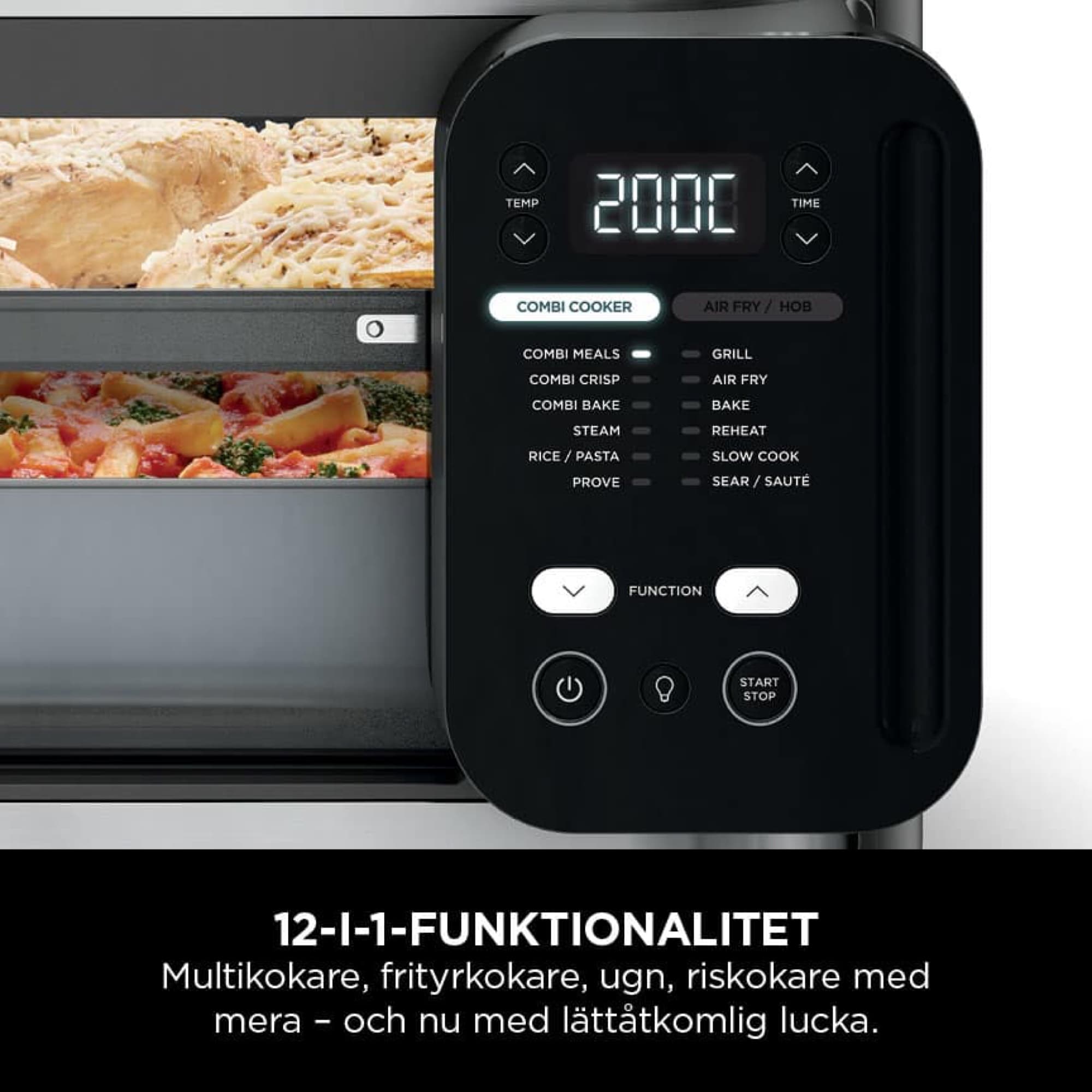 Kontrollpanelen med 12 funktioner