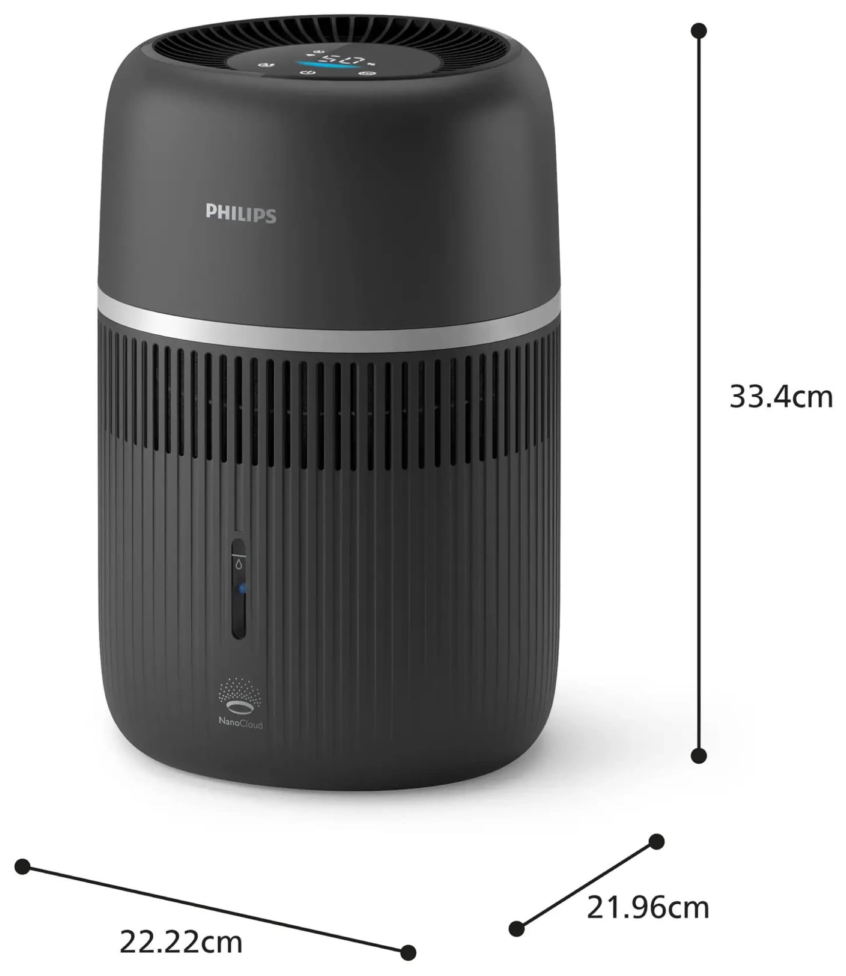 HU4210 med mått: 33,4 cm hög