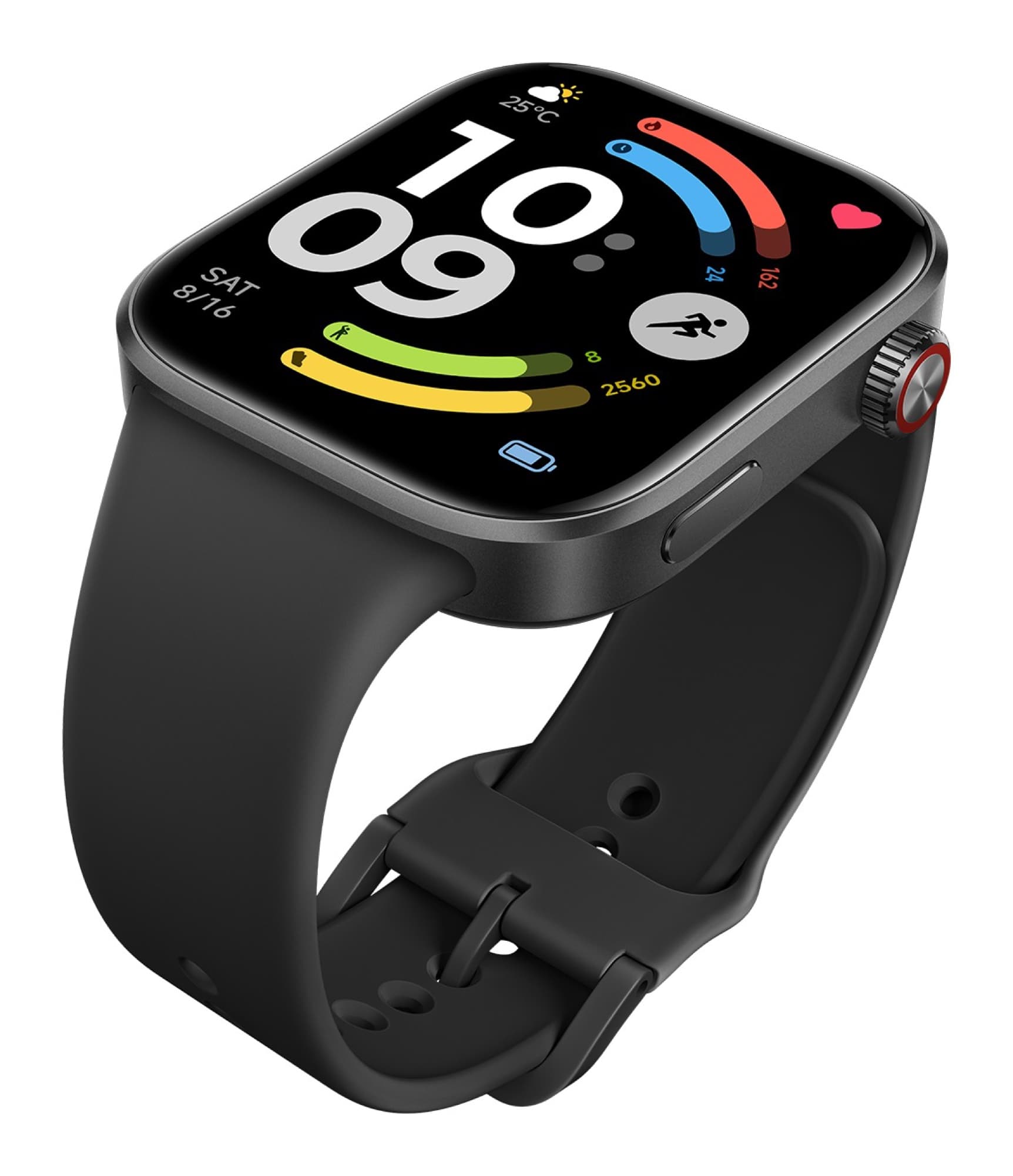 Svart REDMI Watch 6 med böjt armband