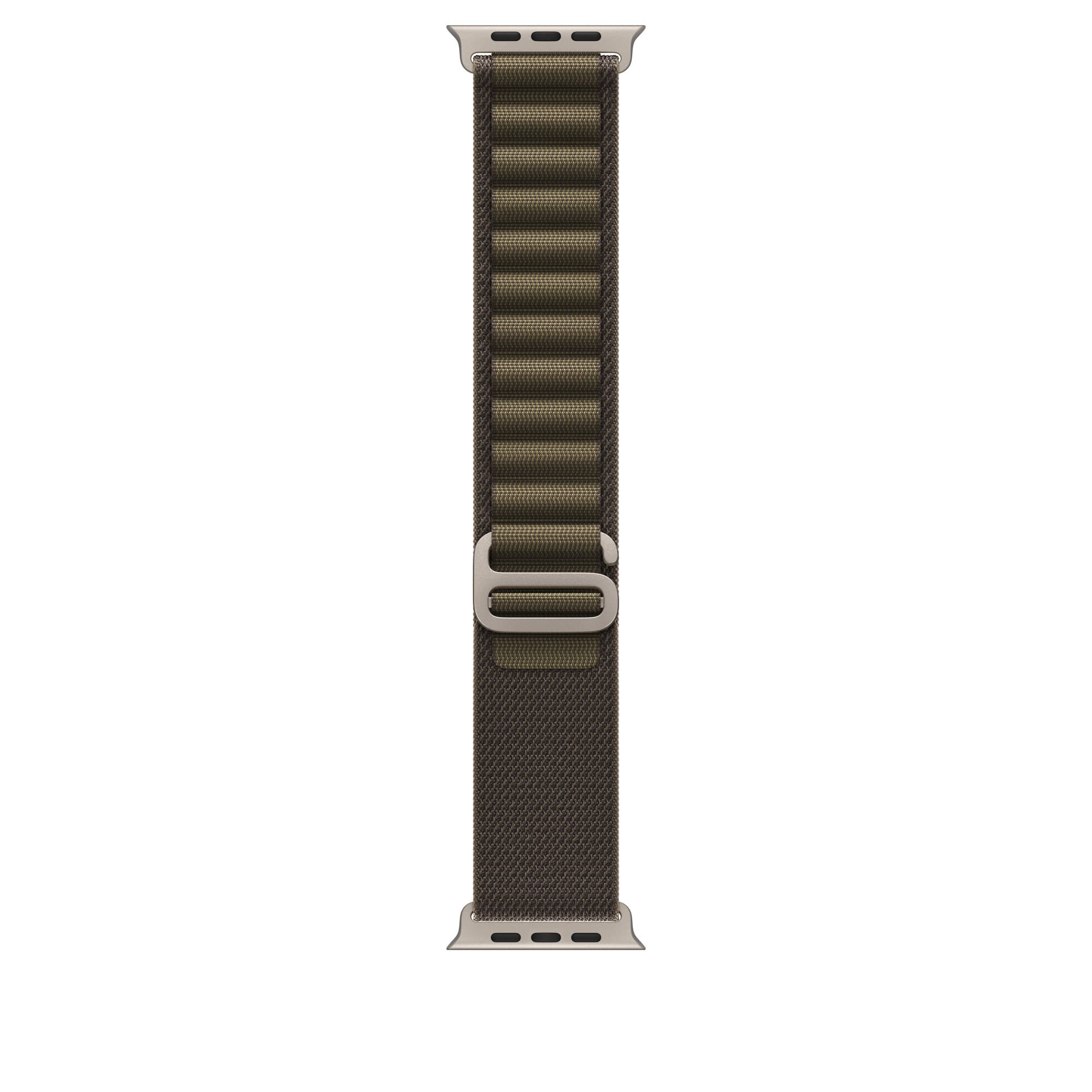 Bergsloop till Apple Watch i mörk oliv, naturligt titan