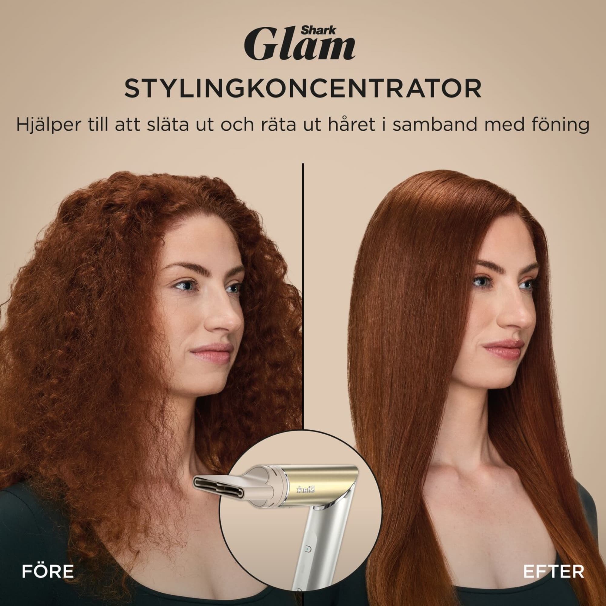 Stylingkoncentratorn före och efter