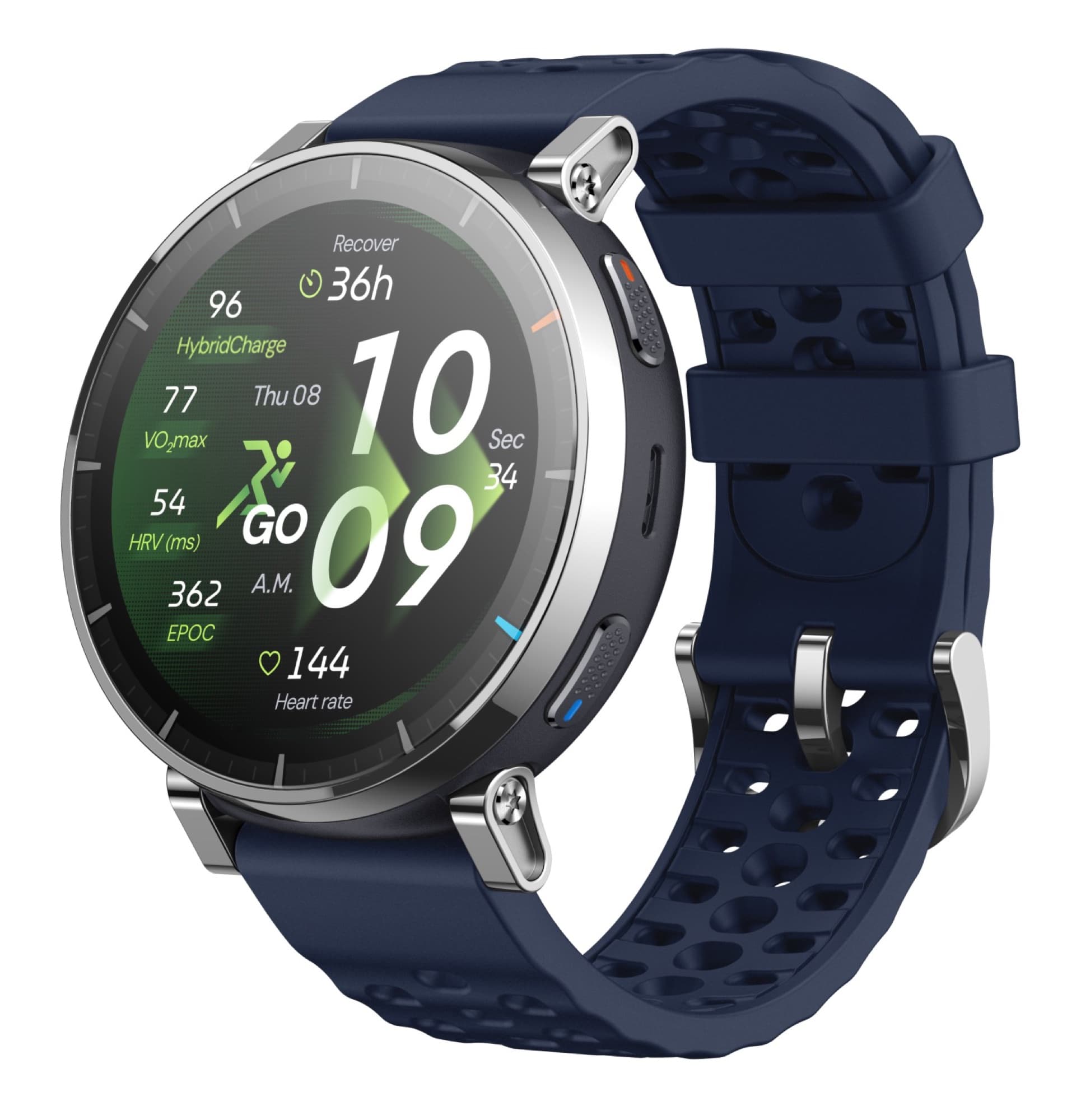 Amazfit Active 3 Premium med blått armband