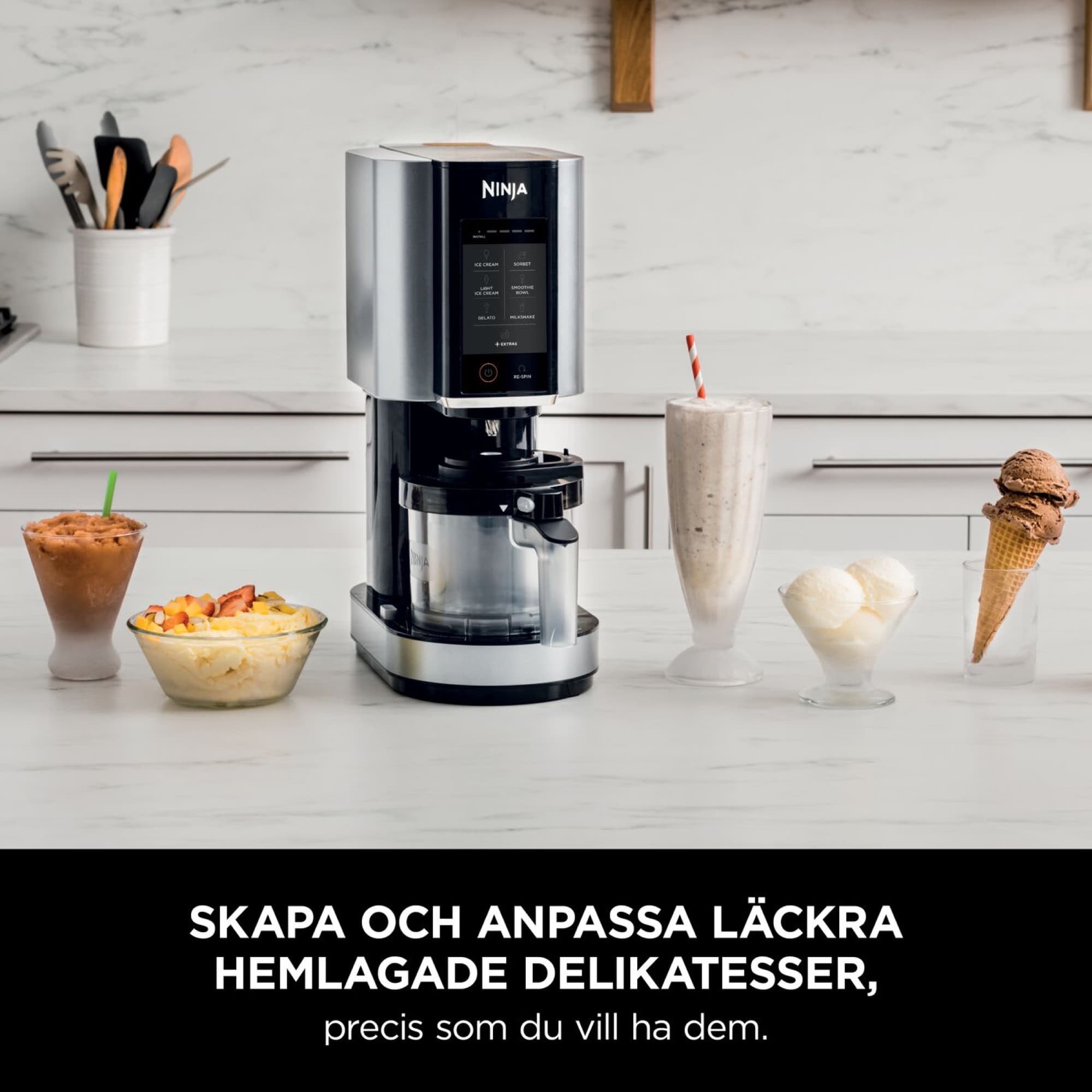 CREAMi med glass, milkshake och sorbet