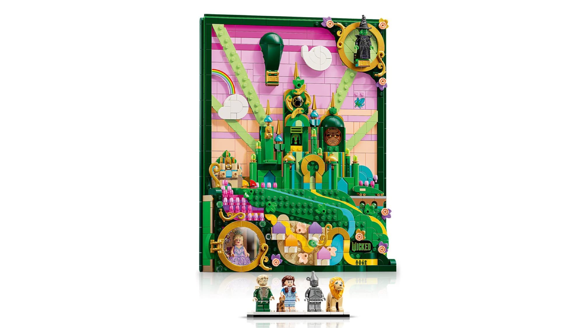Wicked-tavla i LEGO – detalj 3