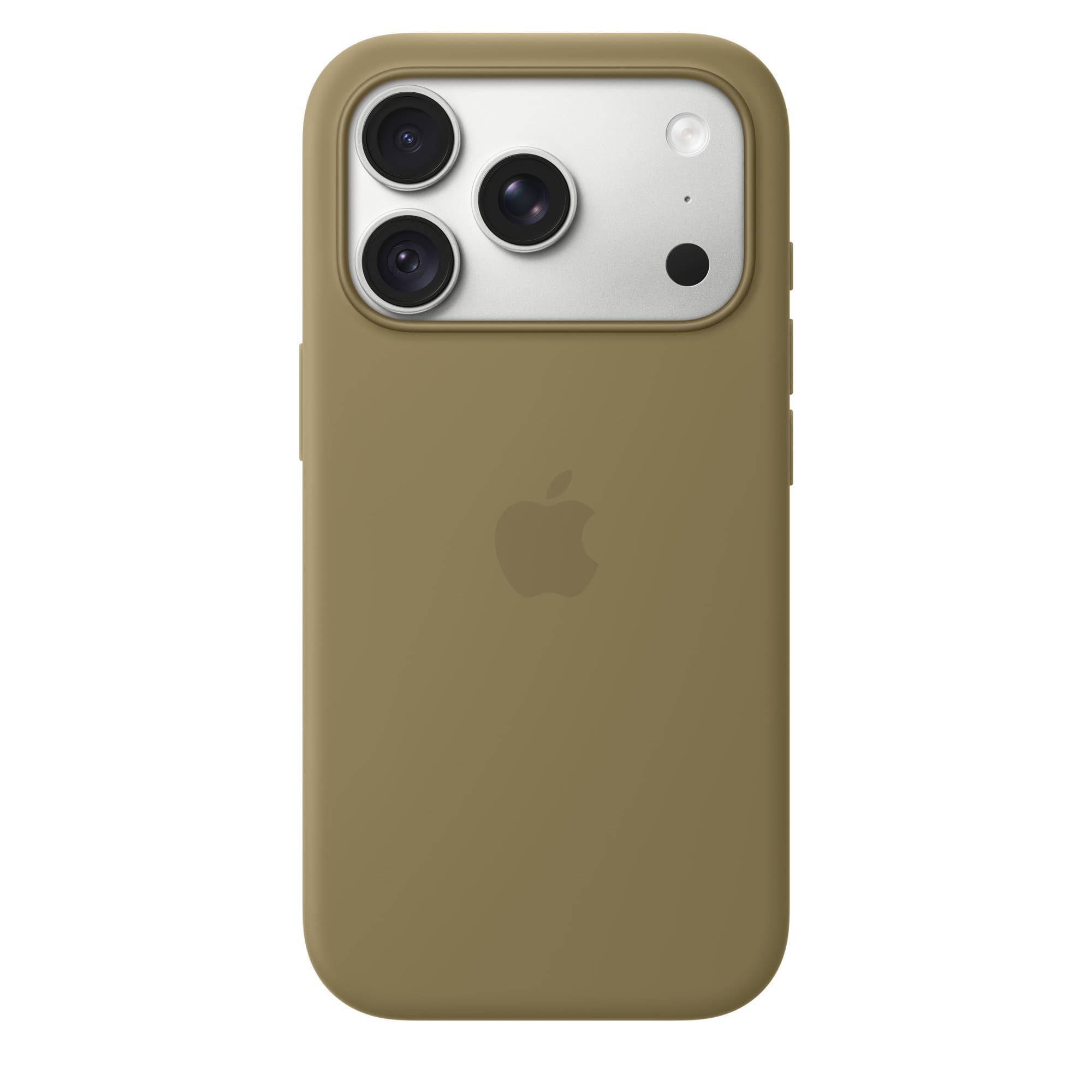 Silikonskal med MagSafe till iPhone 18 Pro och 18 Pro Max – iPhone 18 Pro i oliv