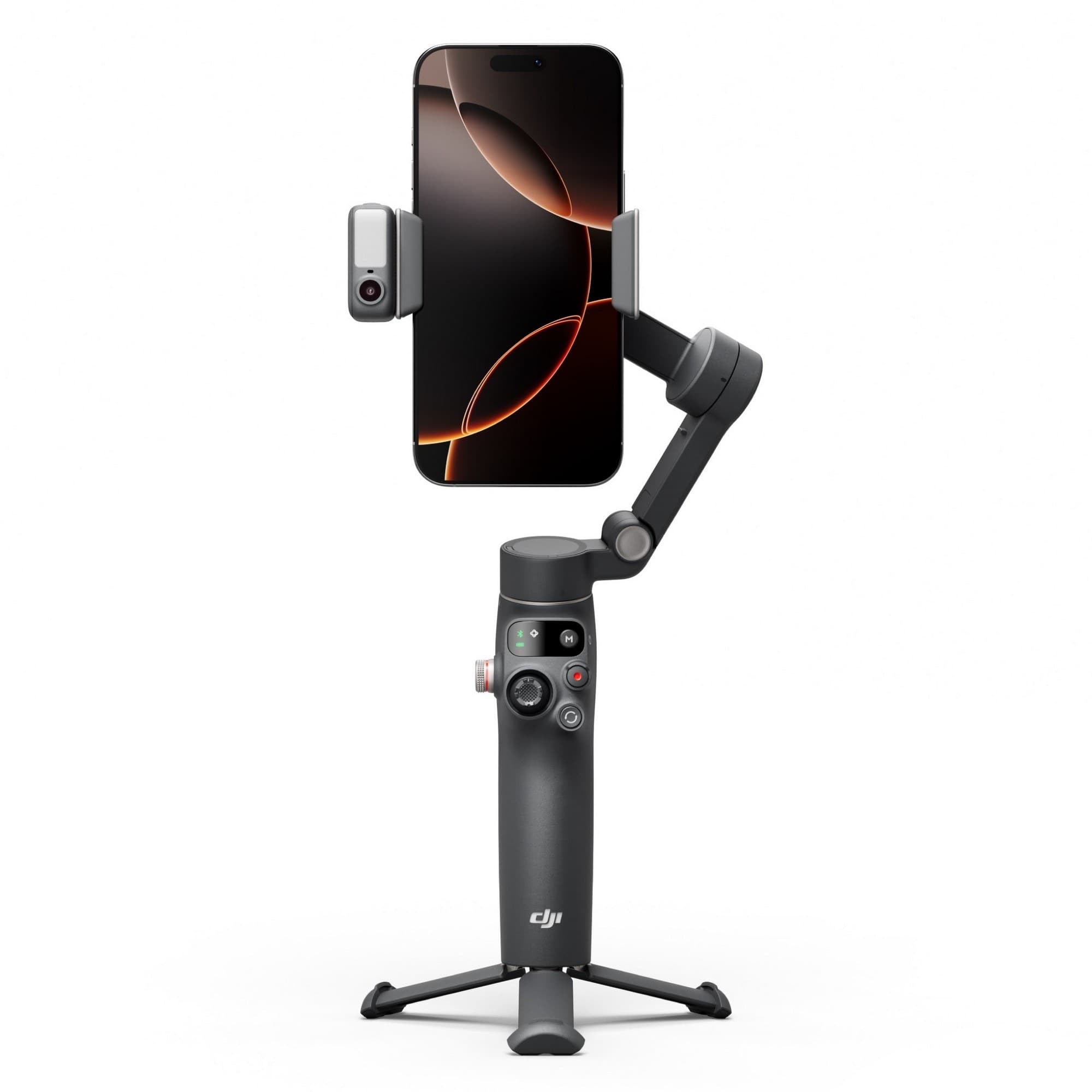 Osmo Mobile 8 med mobil i stående läge