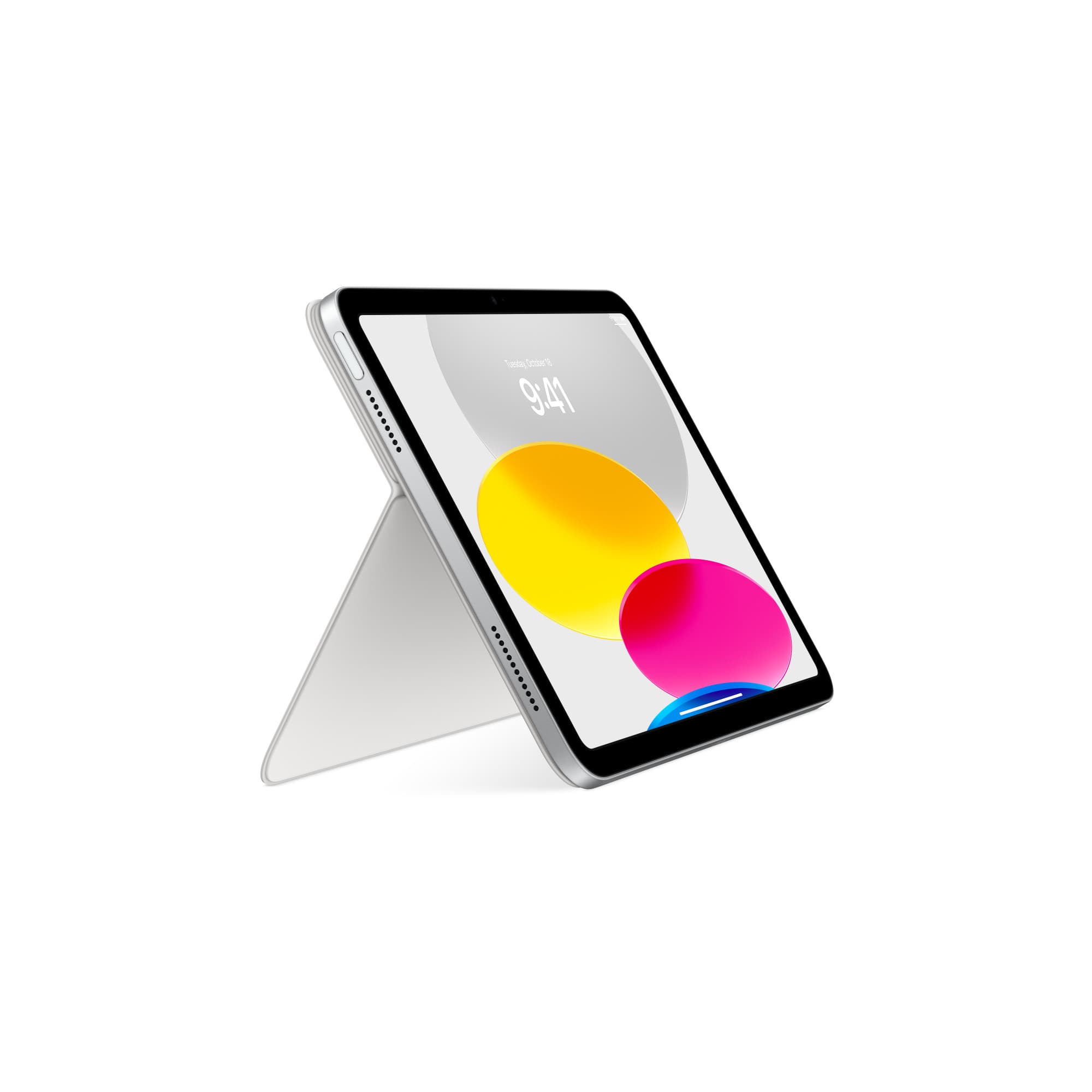 iPad on the stand with the keyboard detached