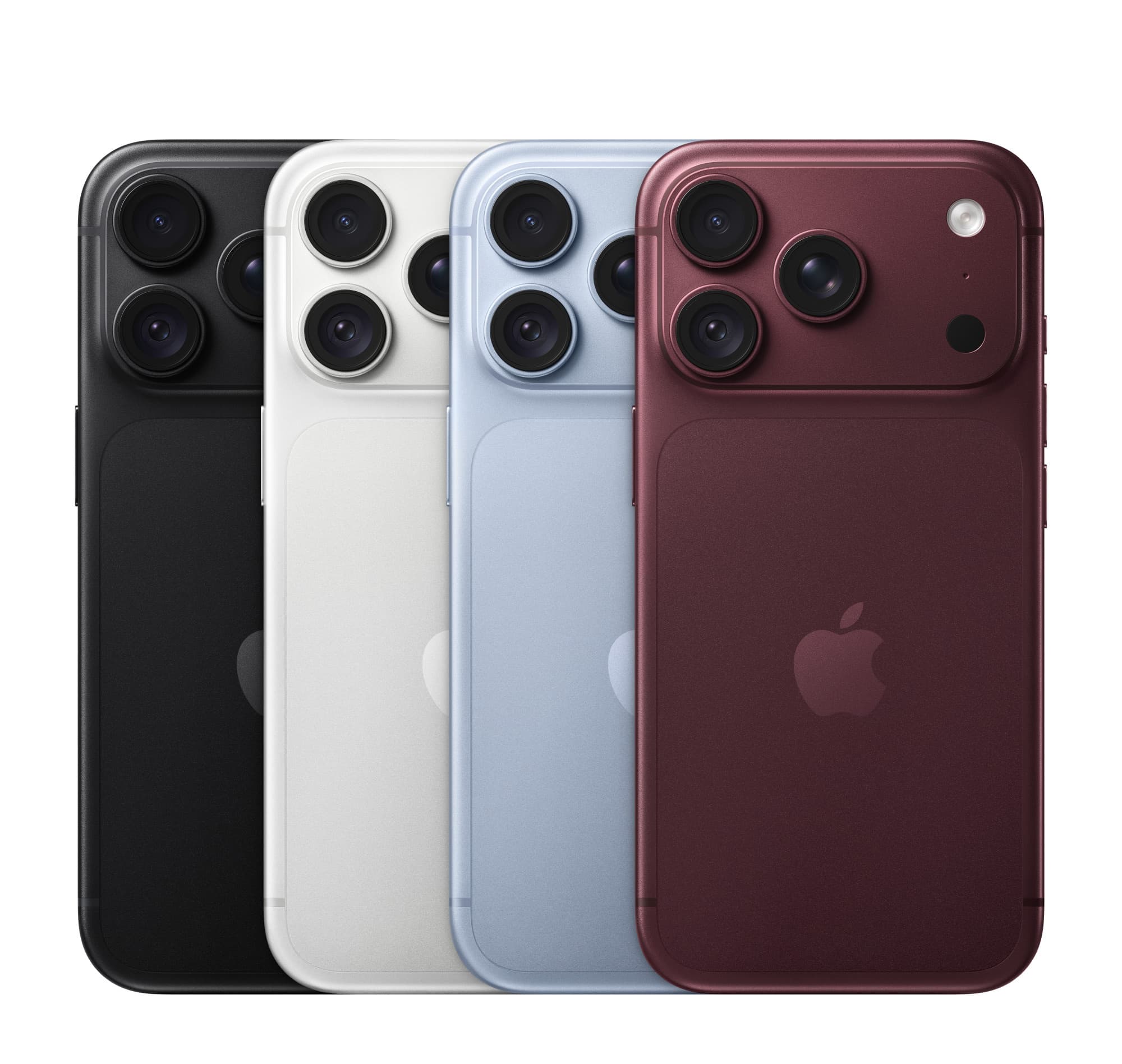 iPhone 18 Pro i alla fyra färger