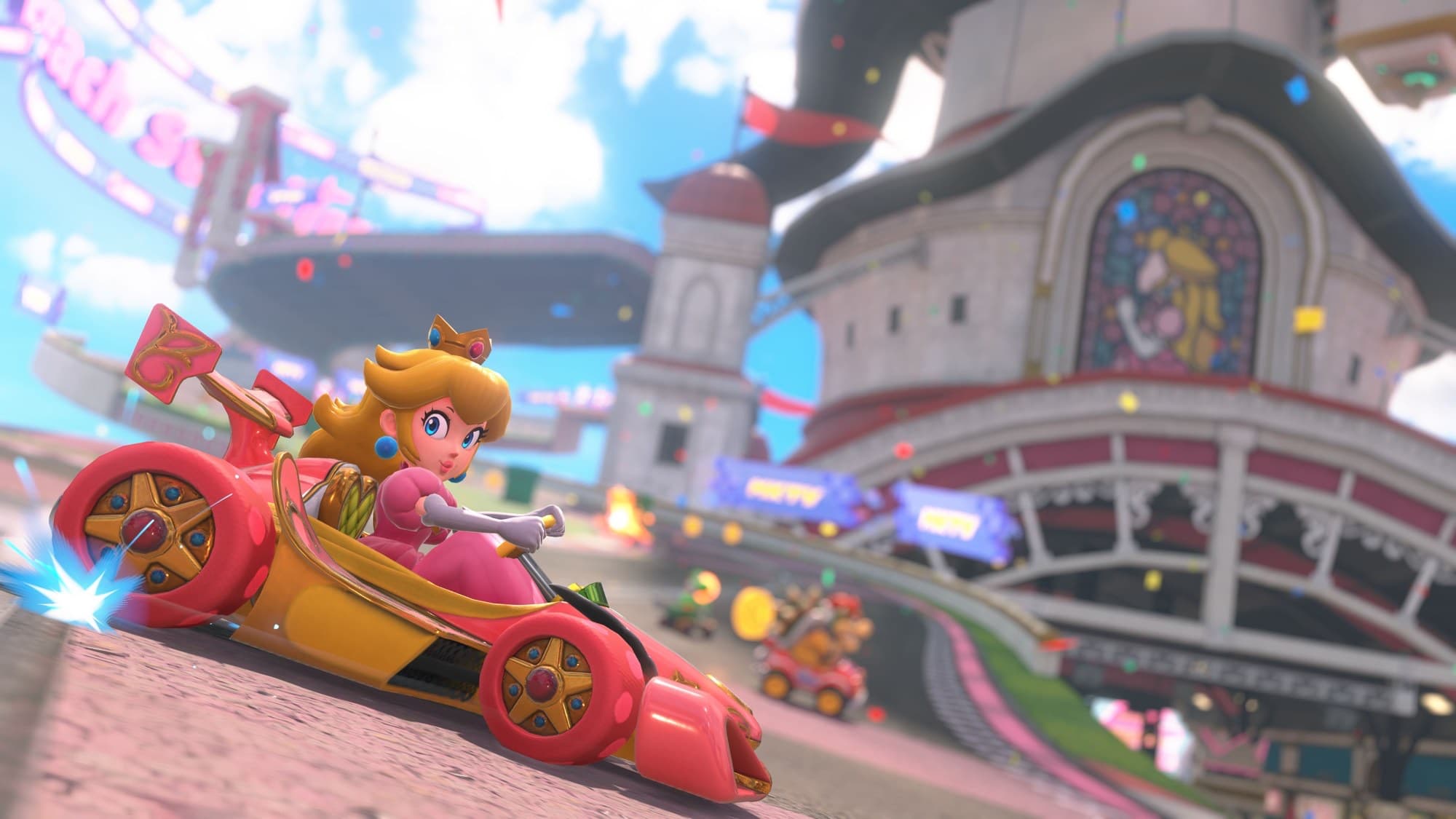 Skärmbild från Mario Kart World
