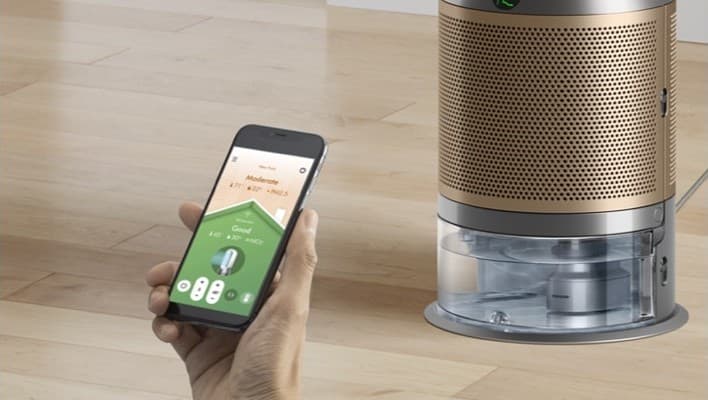 MyDyson-appen visar luftkvaliteten
