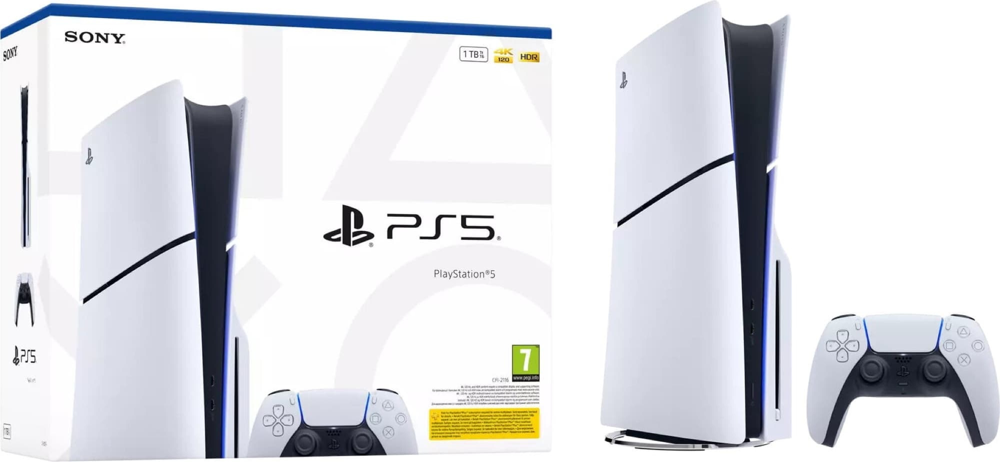 Förpackning PS5 Slim med skivenhet