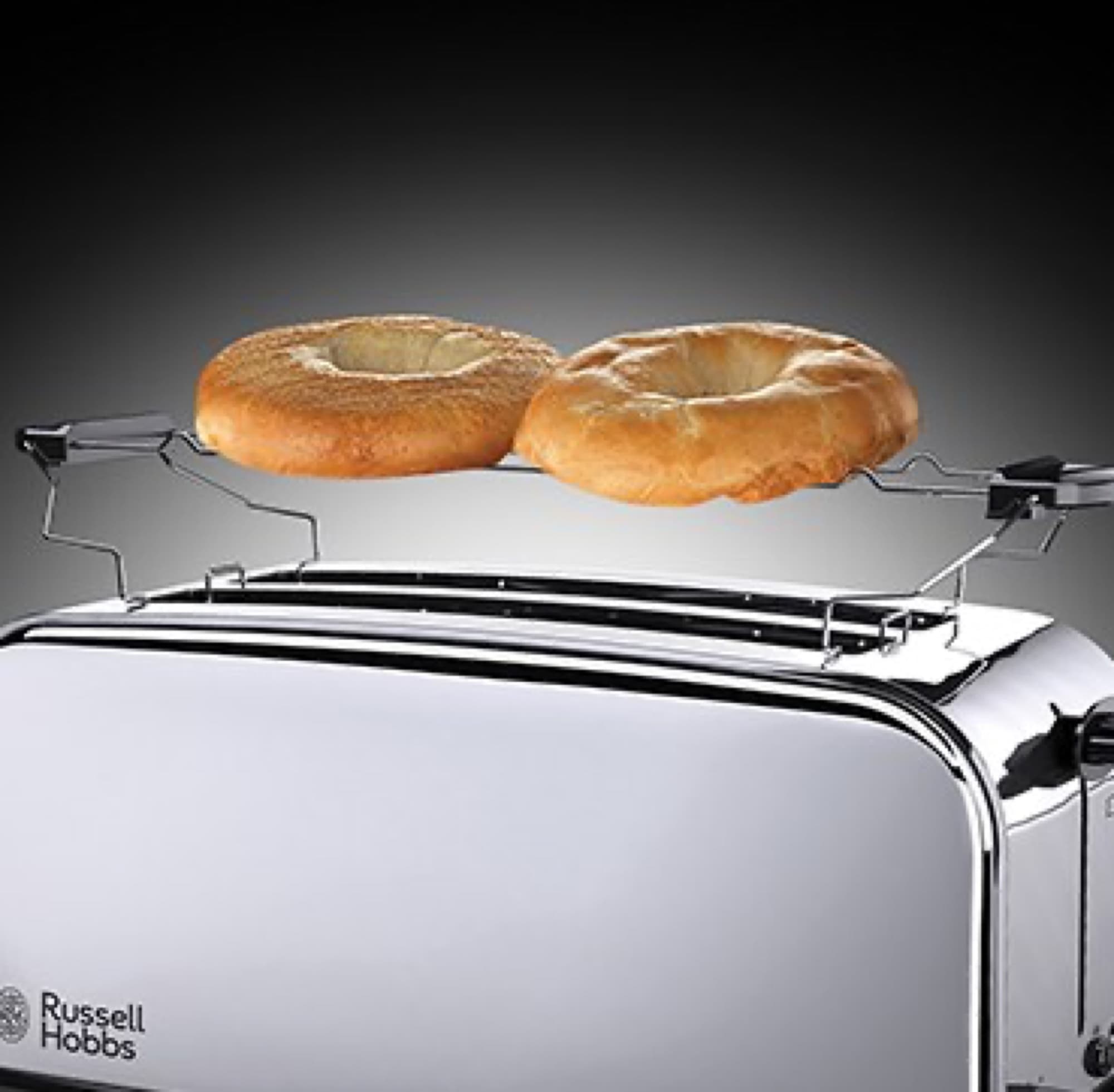 Bagels på uppvärmningsgallret