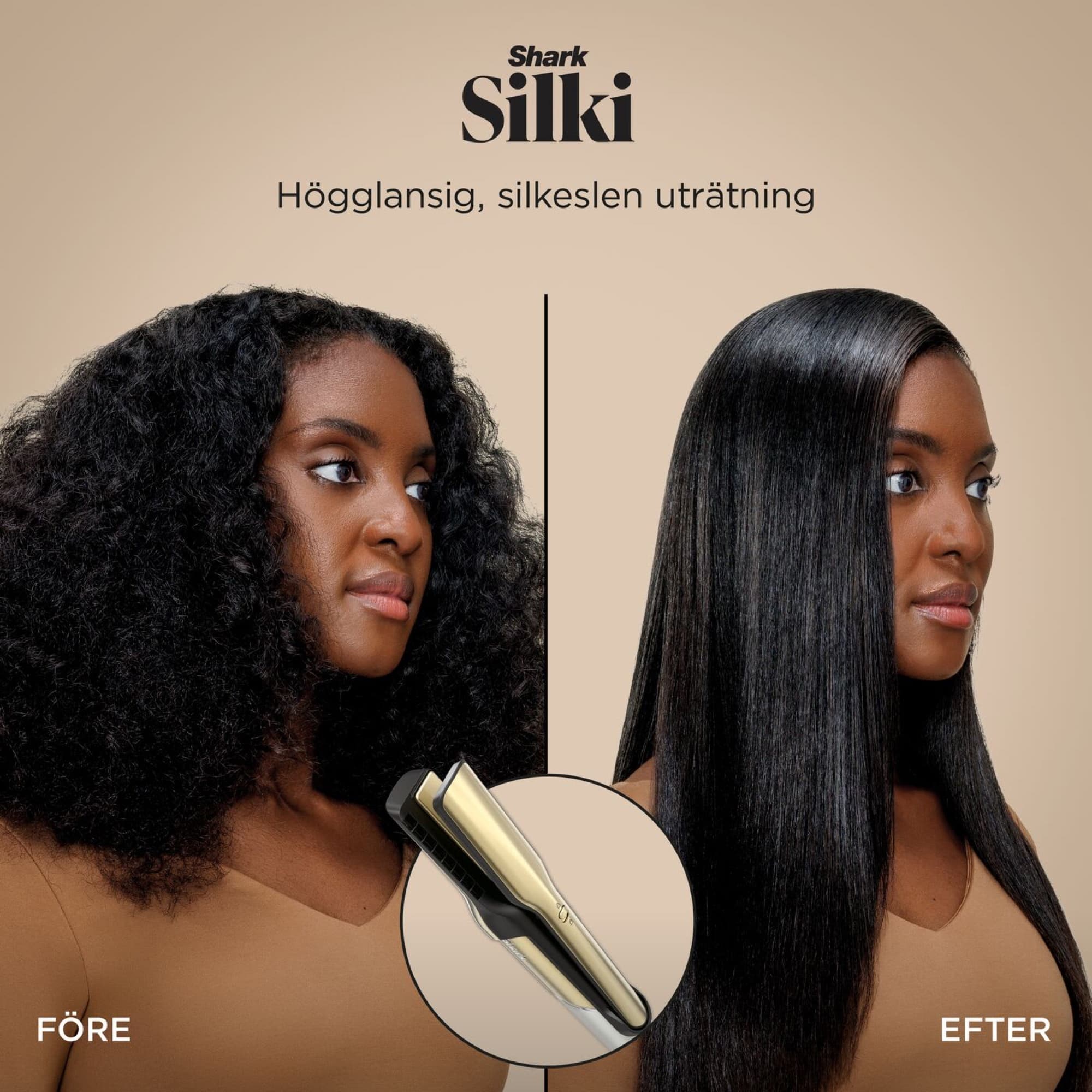 Silki ger en slät, rak finish