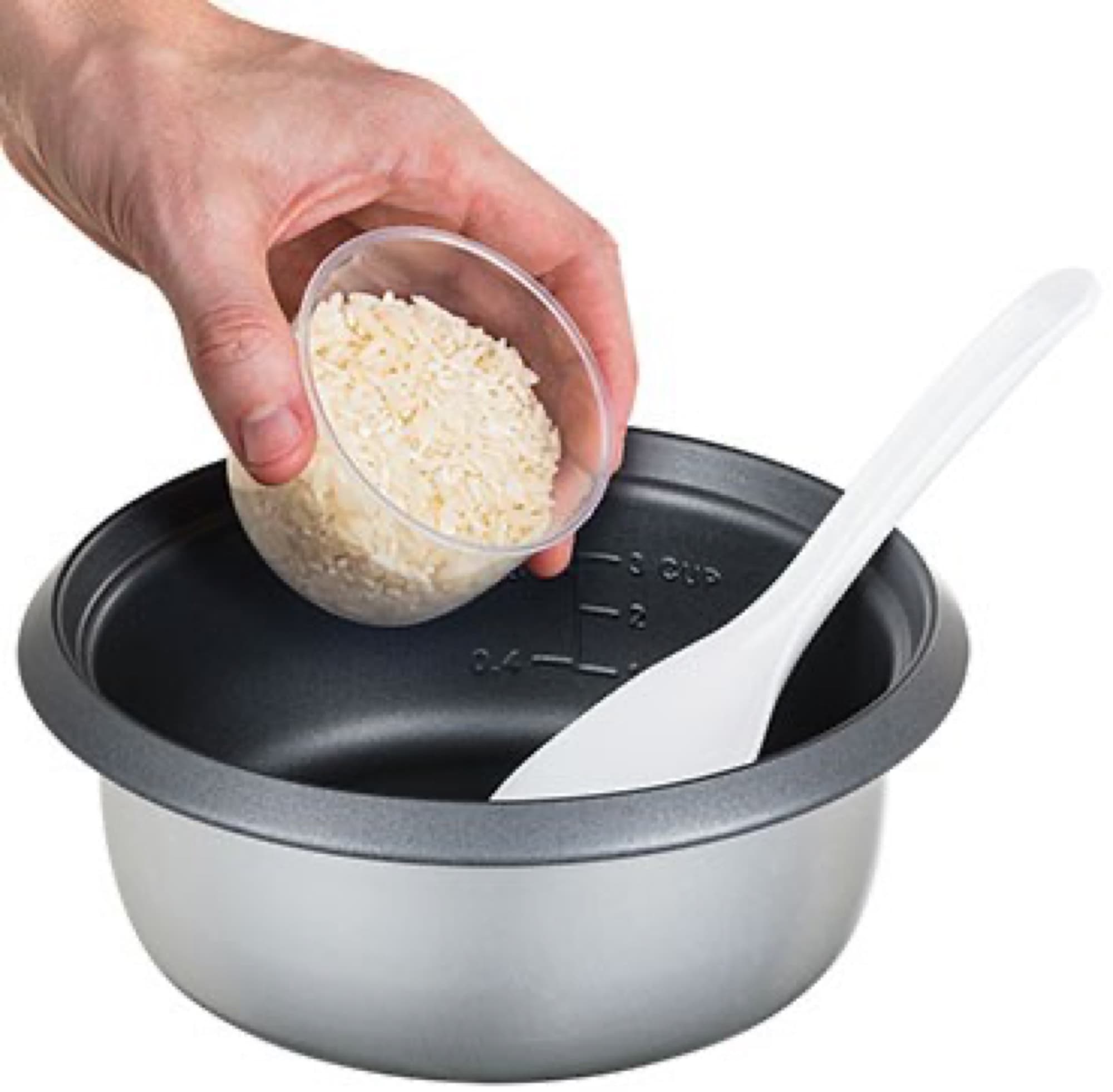 Ris i non-stick-skålen