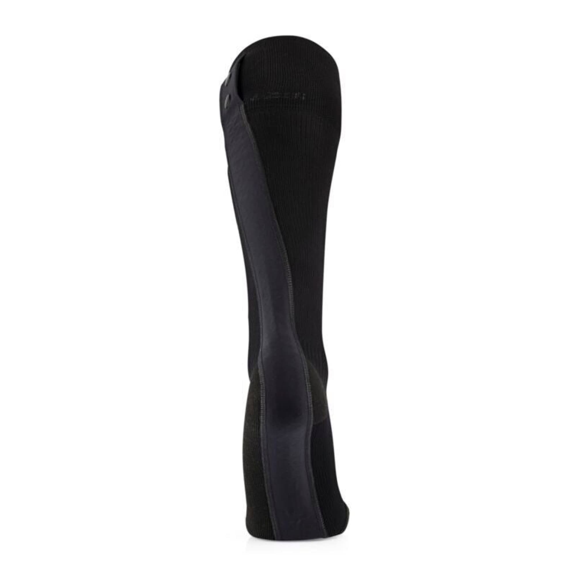 The heated sock from behind