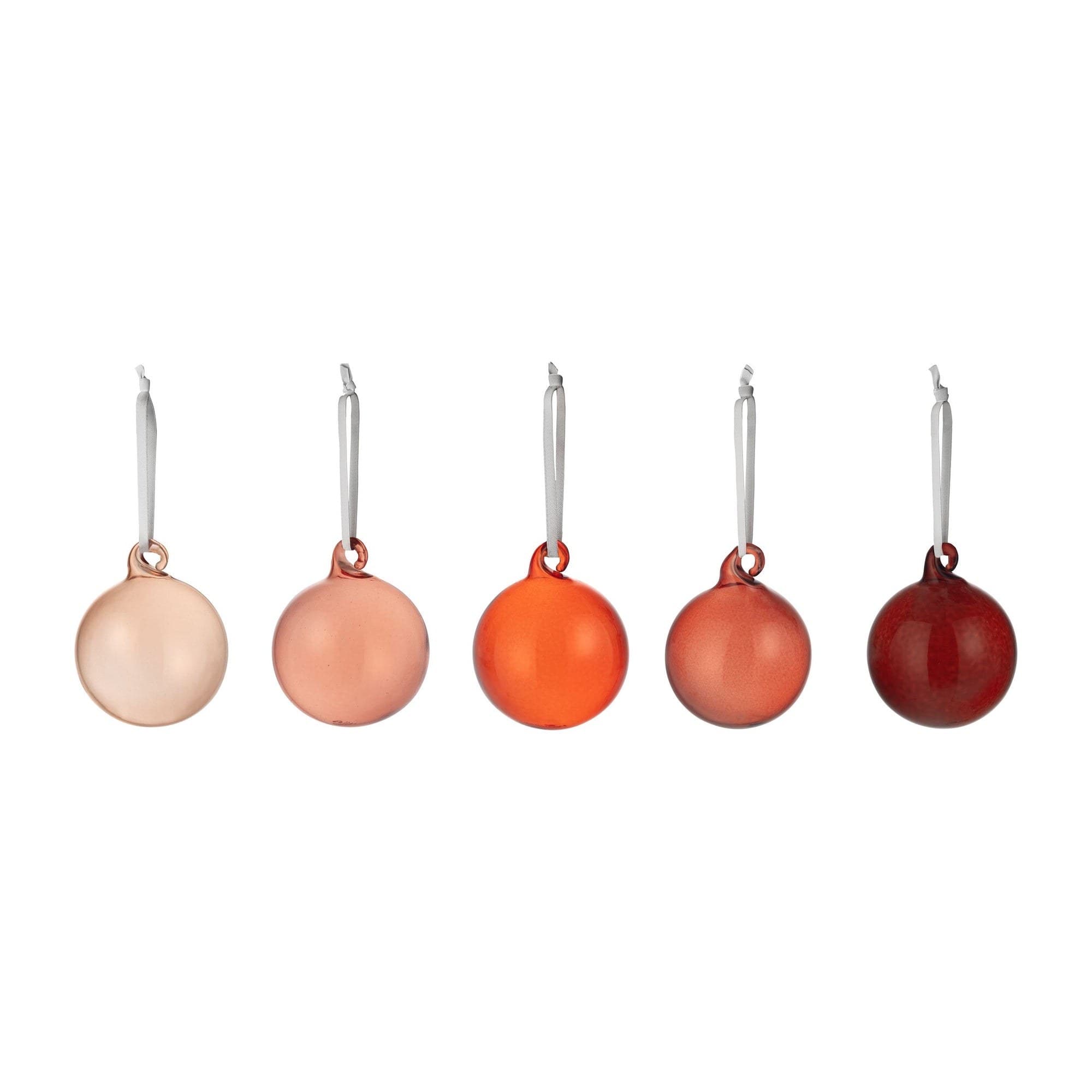 Iittala Glaskula 5-pack – 40 mm, 5-pack, Röd