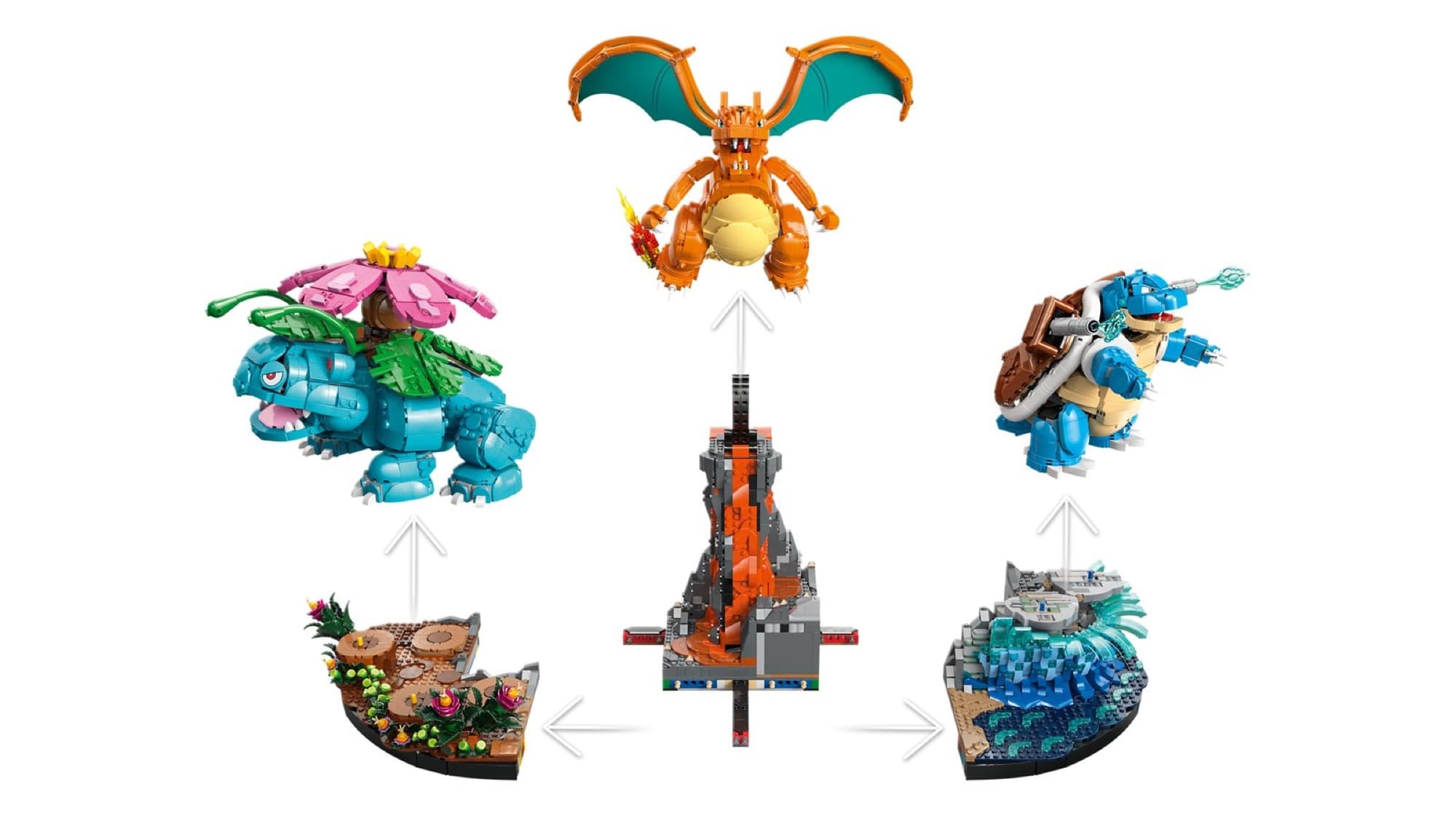 Venusaur, Charizard och Blastoise – detalj 4