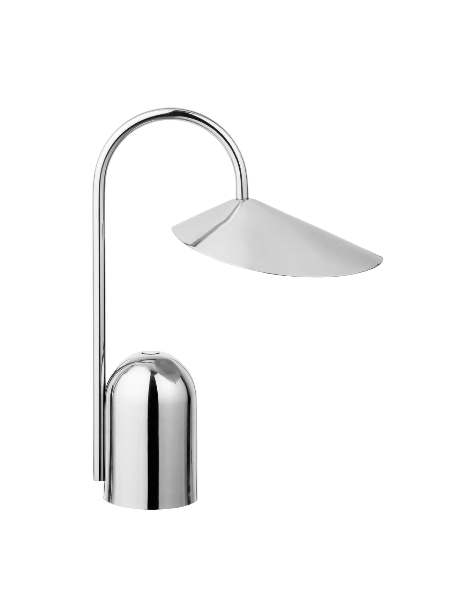 Ferm Living Arum portabel lampa – Stainless Steel