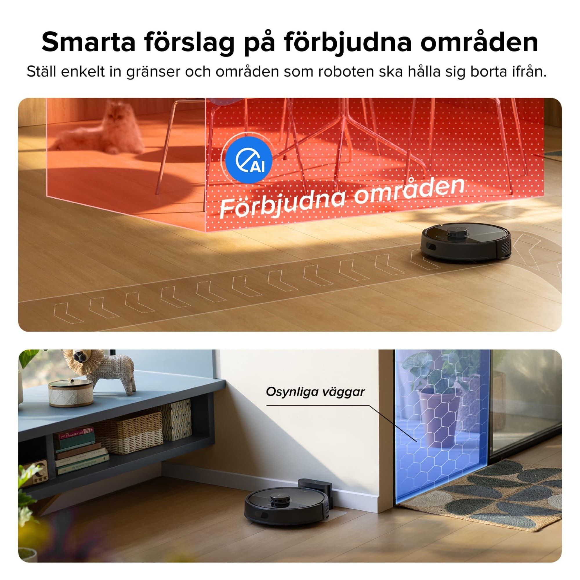 Förbjudna zoner ritas i appen