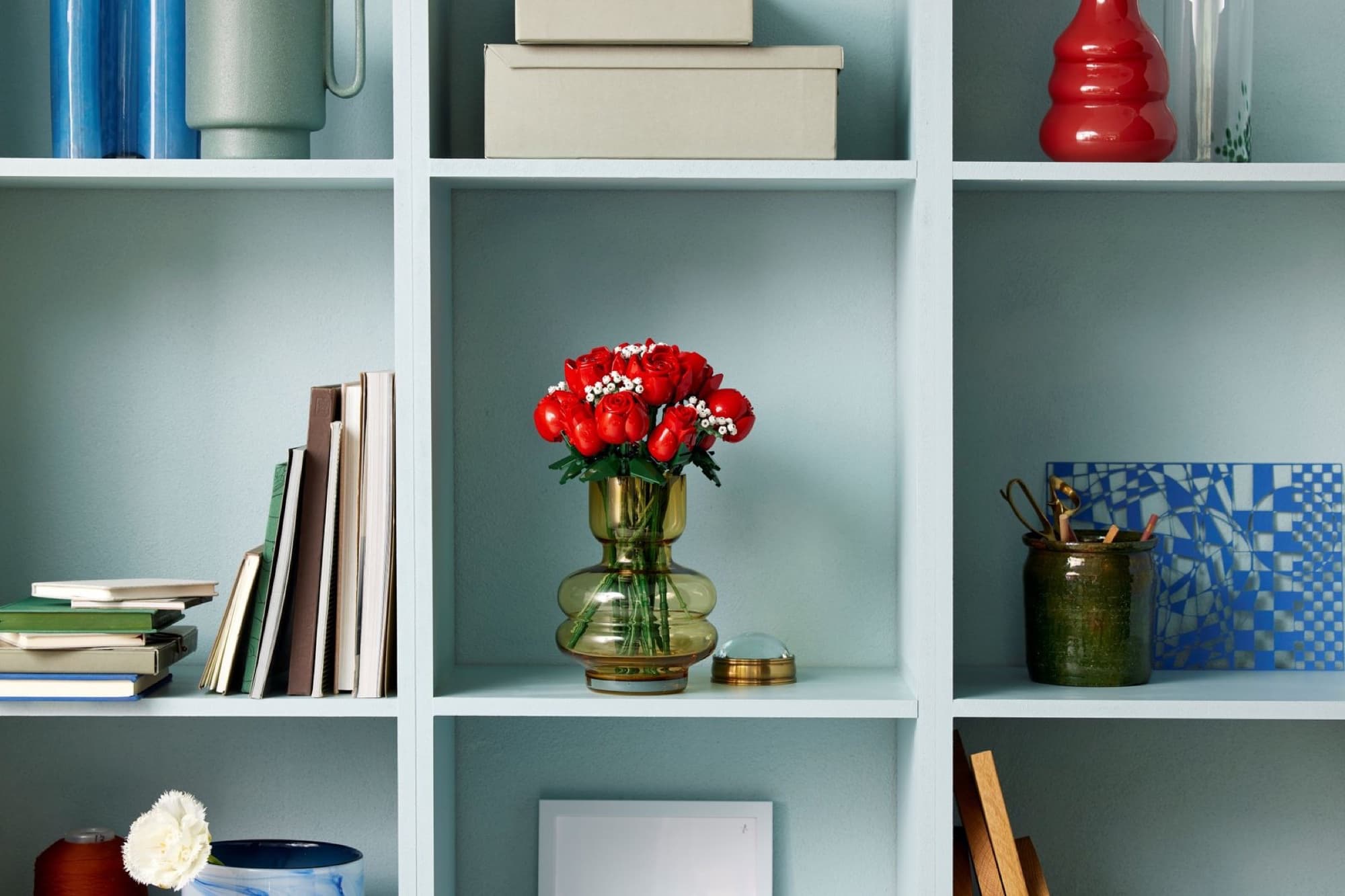 Bukett med röda rosor – detalj 3