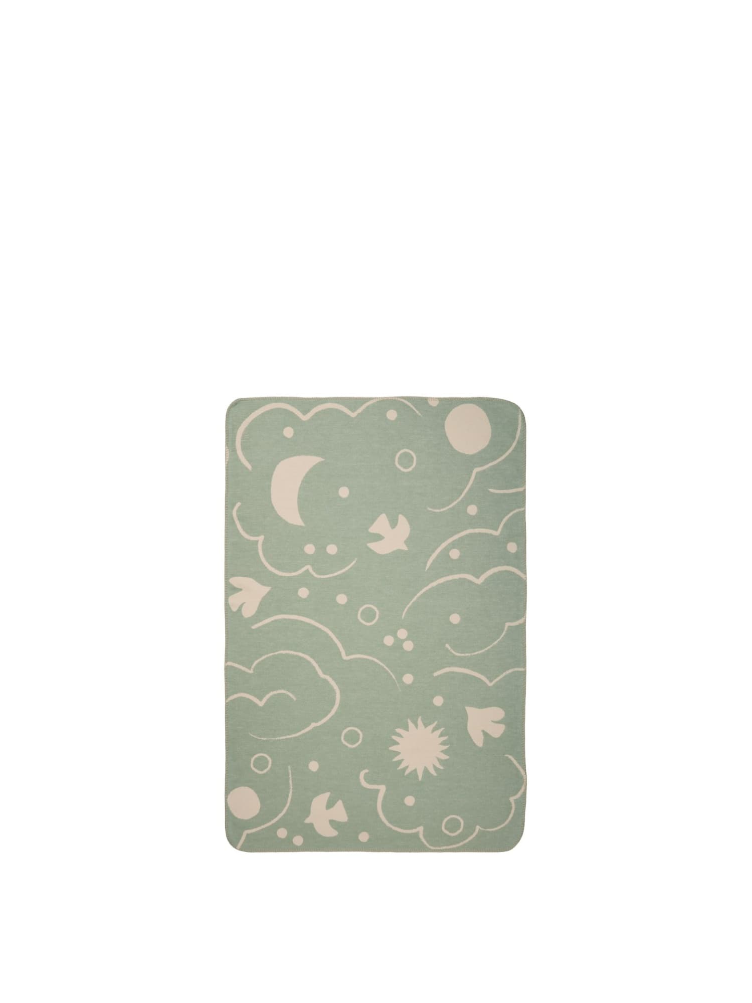 Ferm Living Skye pläd – Tea Green/Parchment