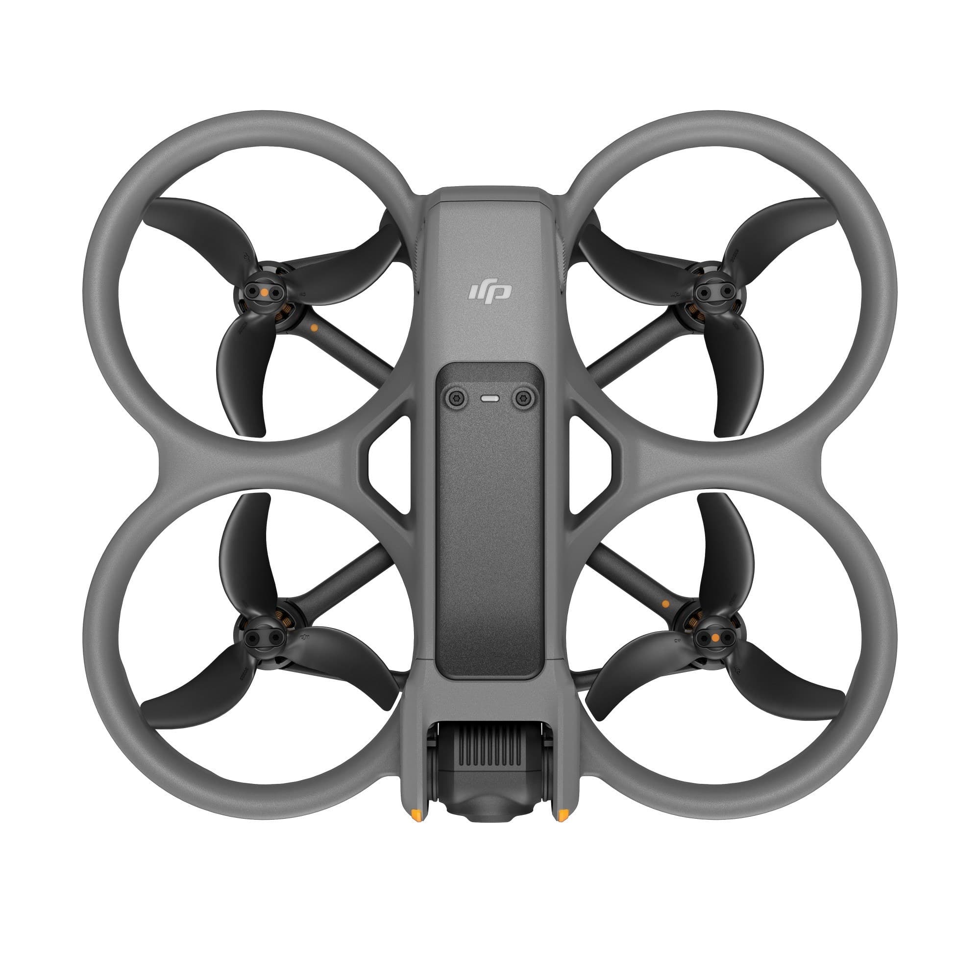 DJI Avata 2 ovanifrån med inbyggt propellerskydd