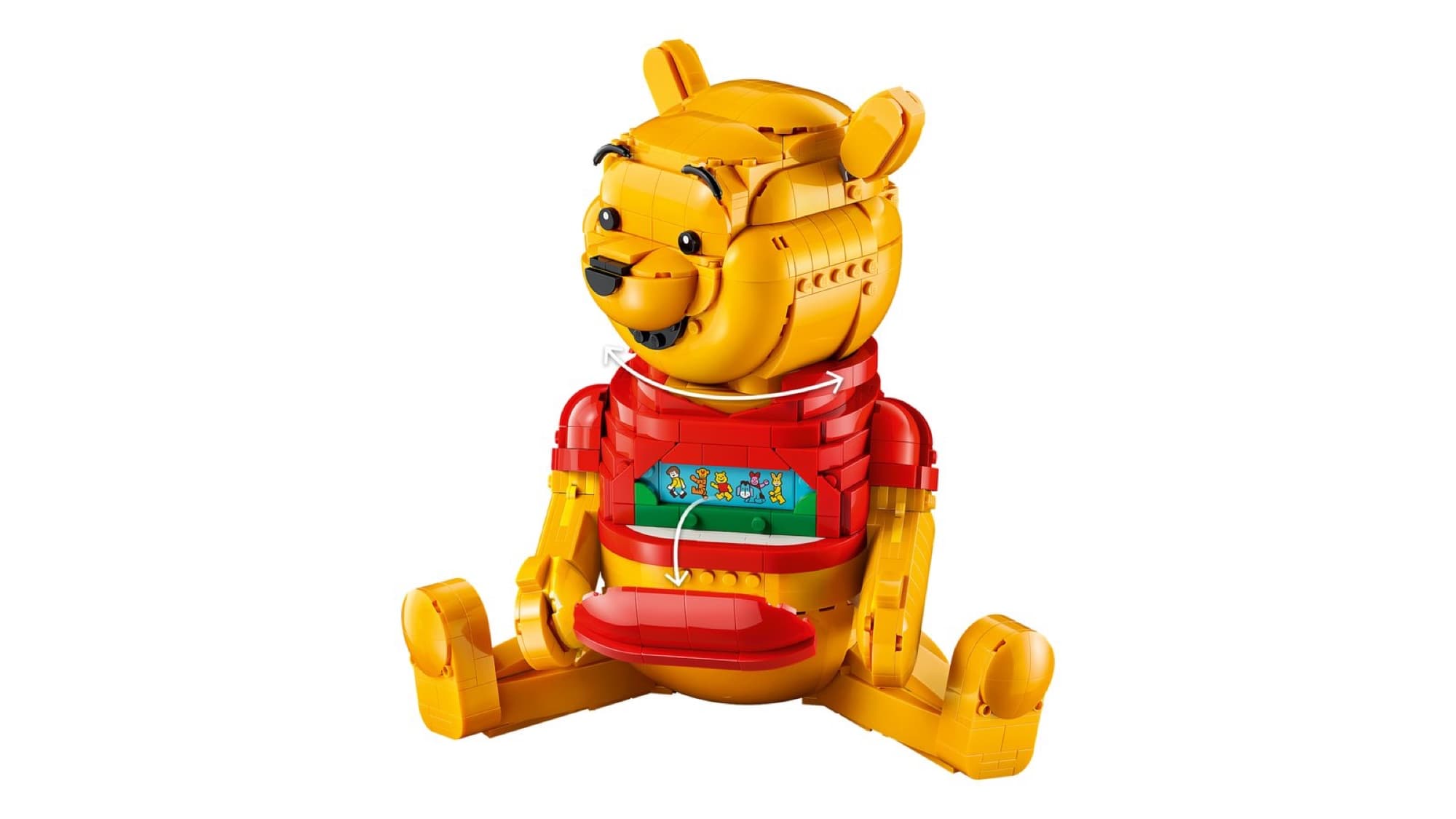 Brick-built Winnie the Pooh – detail 3