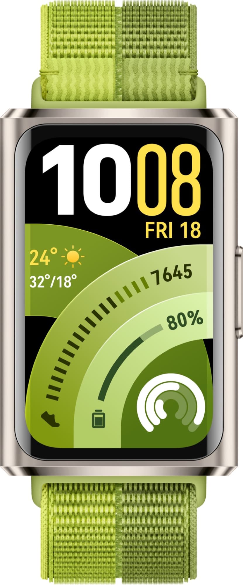 HUAWEI Band 11 Pro med grönt vävt armband