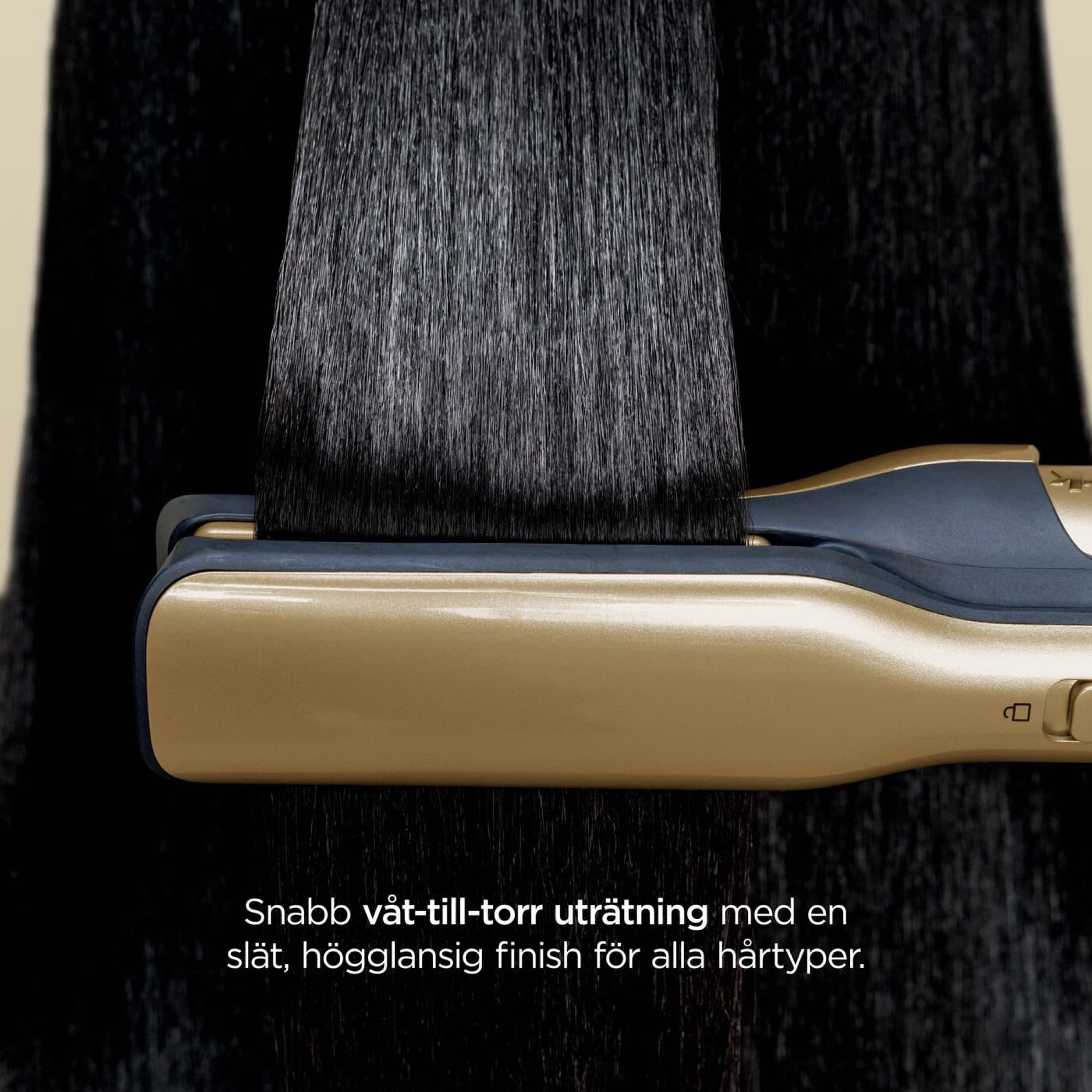 Silki plattar vått hår till torrt