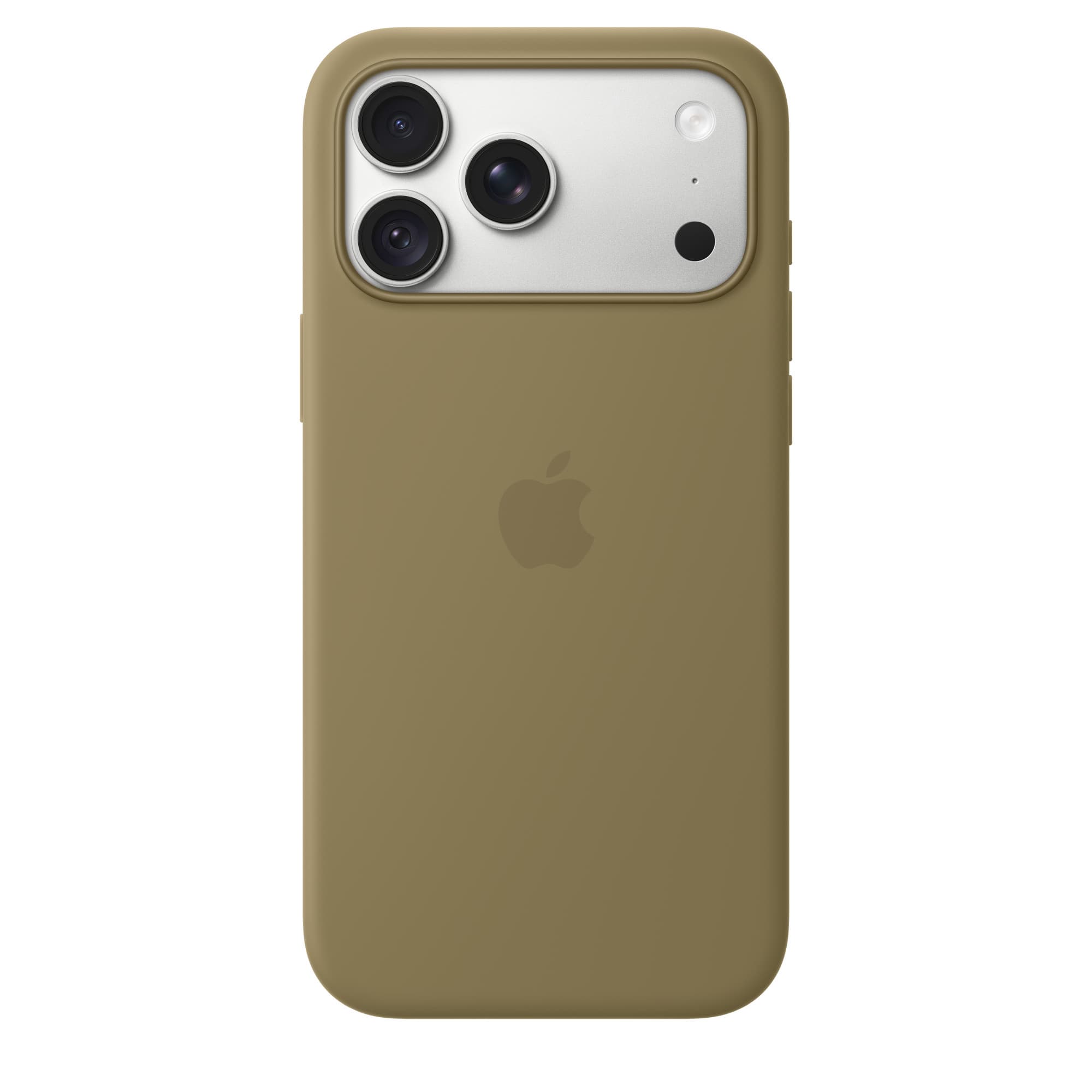 Silikonskal med MagSafe till iPhone 18 Pro och 18 Pro Max – iPhone 18 Pro Max i oliv